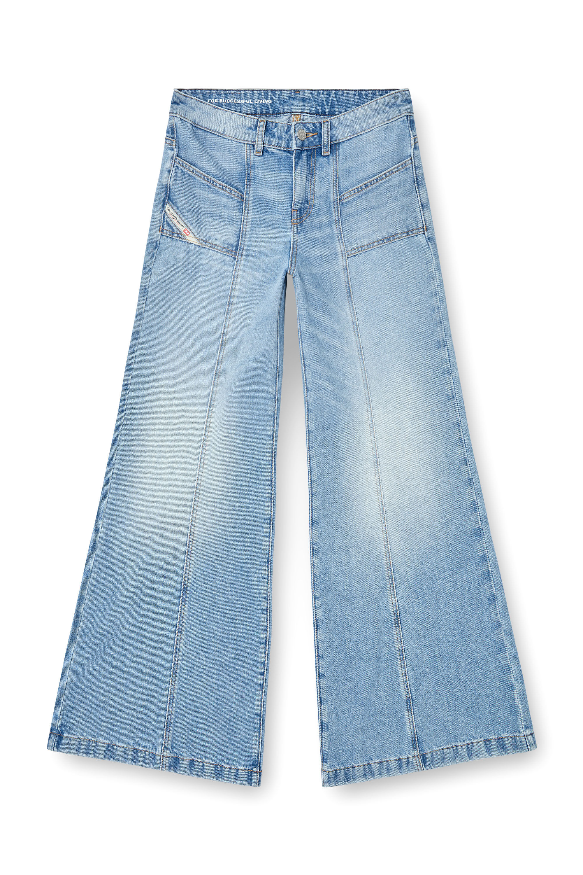 Diesel - Female's Flare Jeans D-Akii 0CLBA, Light Blue - 2