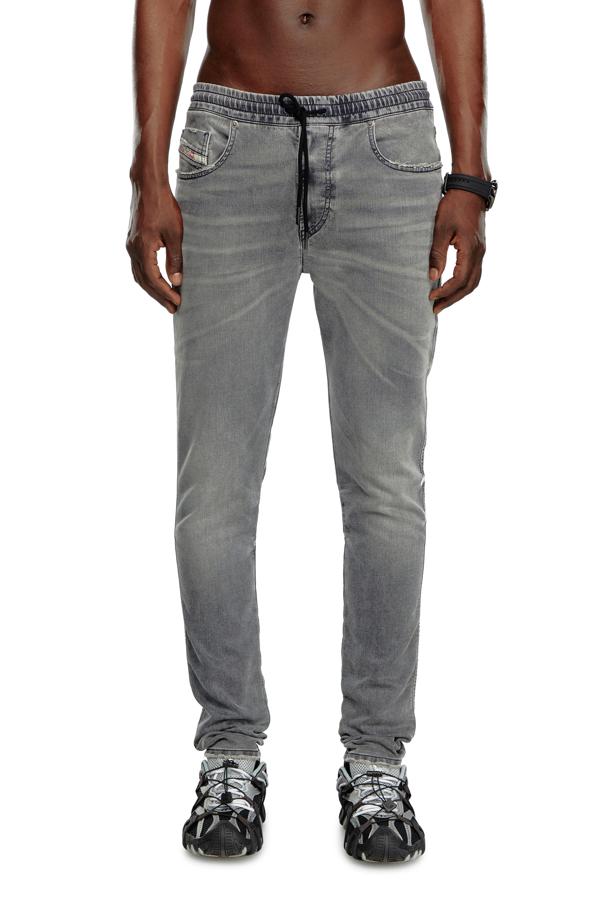 Diesel - Slim 2060 D-Strukt Joggjeans® 068LT Homme, Gris foncé - Image 3