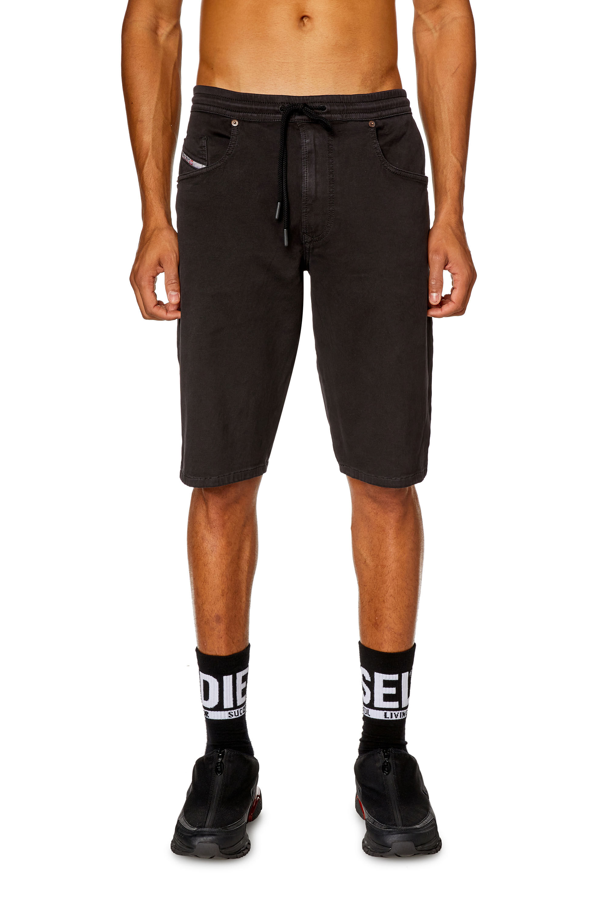 Men s Chino shorts in JoggJeans Black Diesel