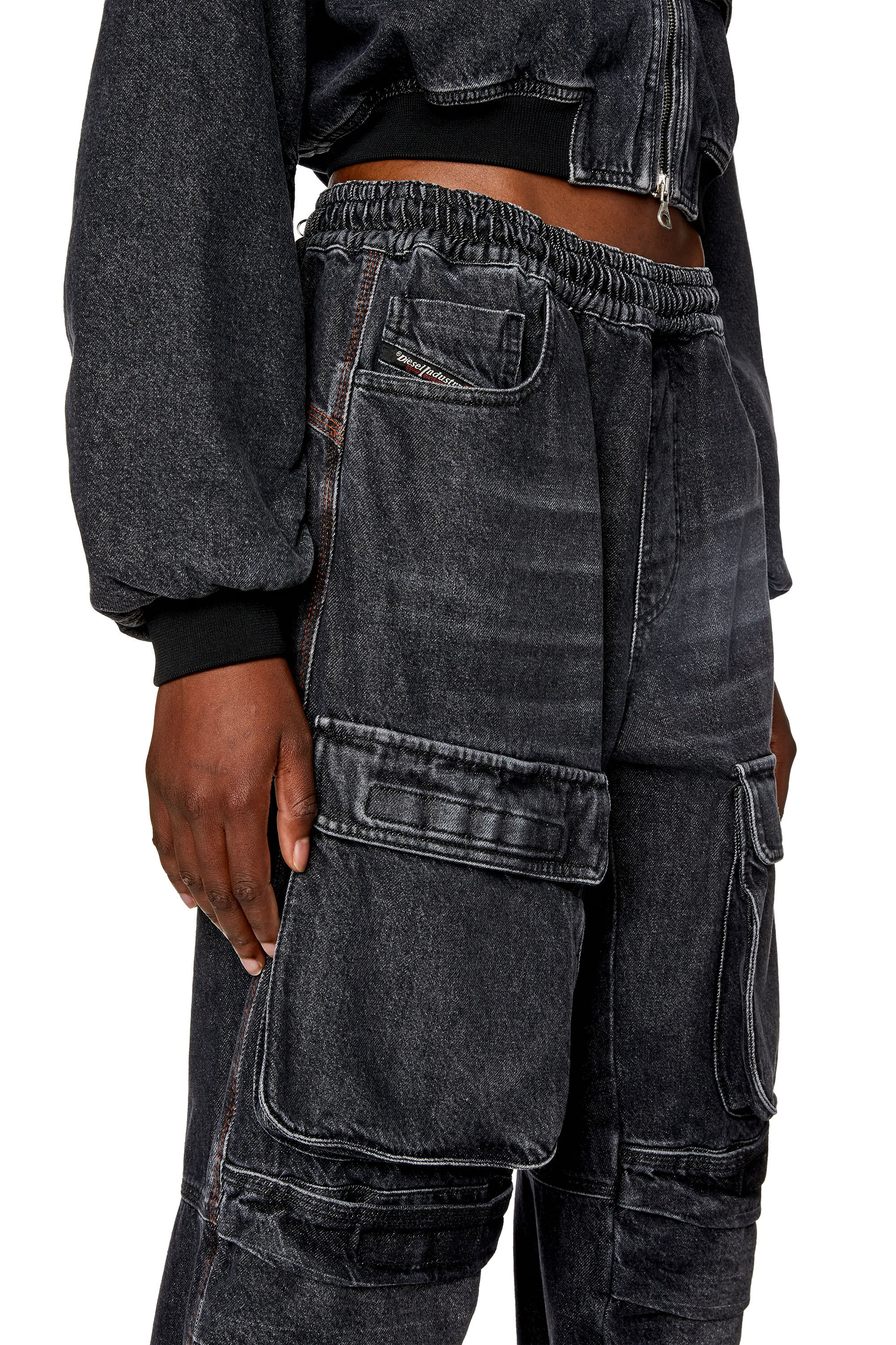Diesel - Female's Regular Jeans D-Mirt 0HLAA, Black/Dark Grey - 5