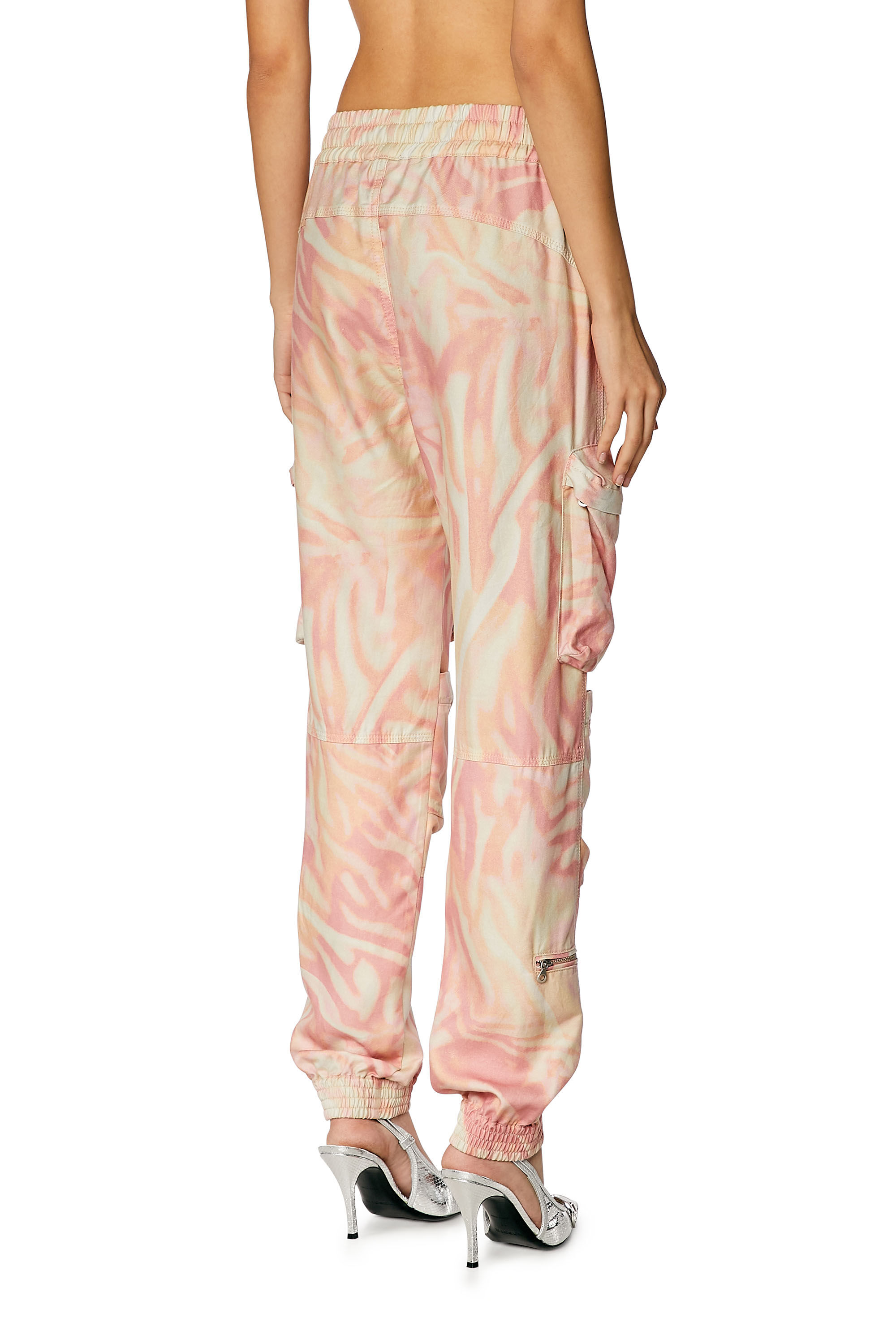 Diesel - P-MIROW, Pantalon cargo en sergé camouflage zébré Femme in Polychrome - 3