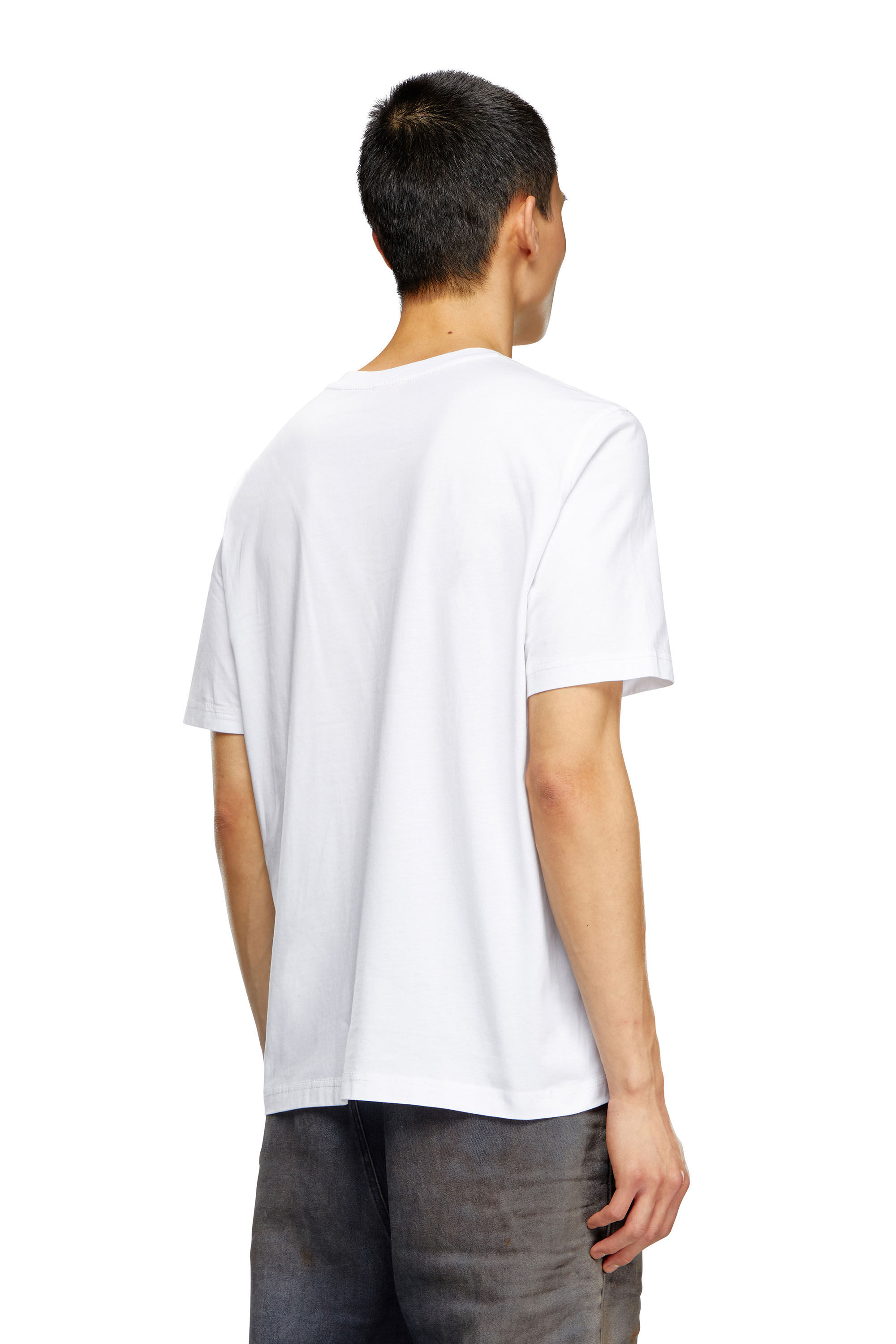 Diesel - T-ADJUST-K19, T-shirt avec imprimé tatouage Diesel Homme in Blanc - 4