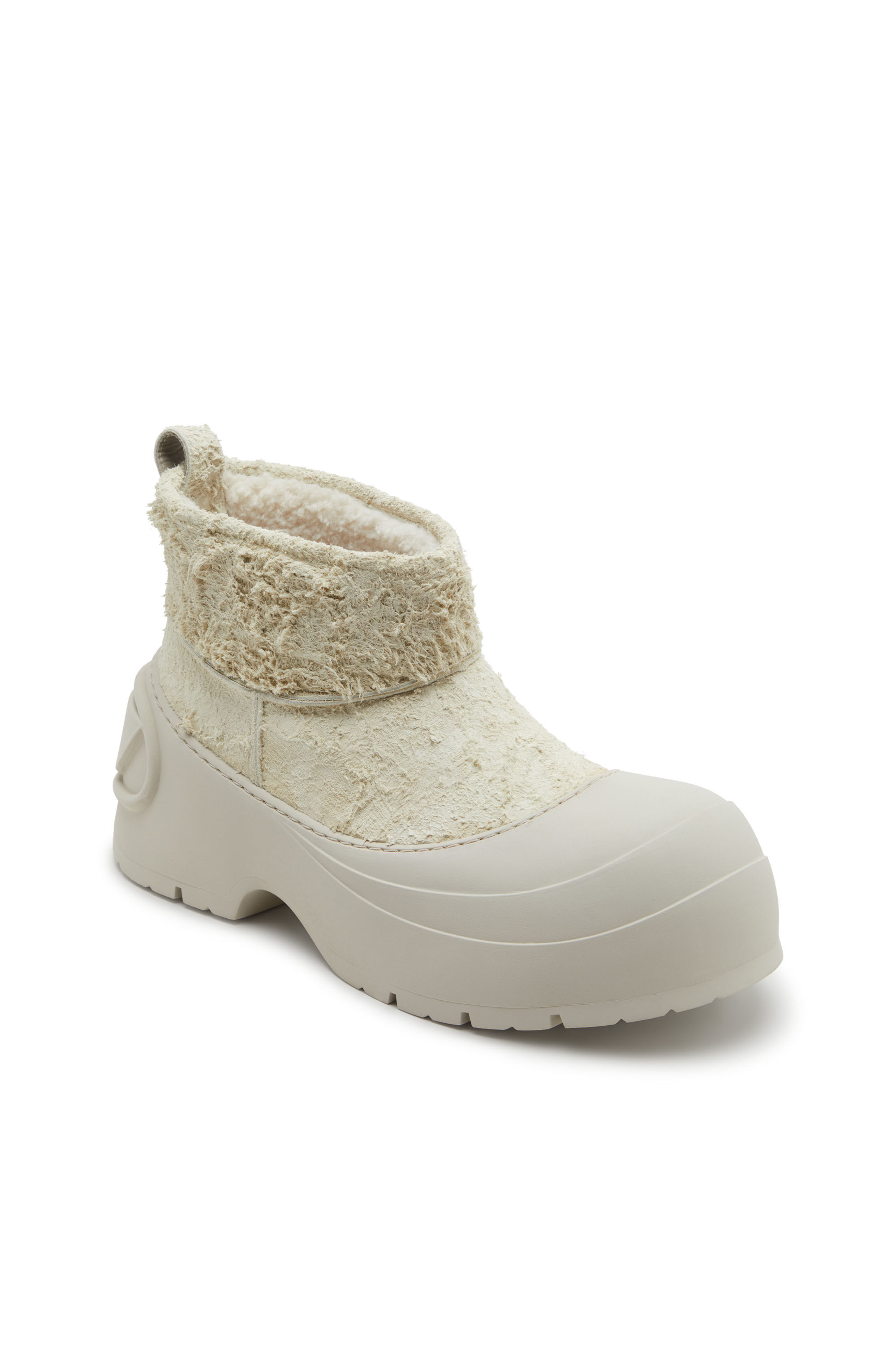 Diesel - D-DONALD MONTONE, Male's D-Donald-Chunky ankle boot with lug sole in White/Grey - 6