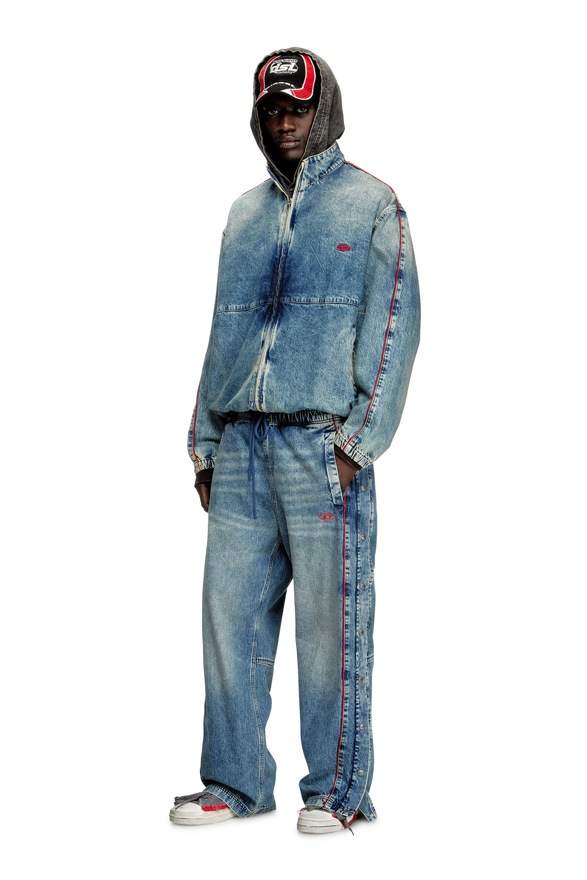 Diesel - Unisex's Relaxed Jeans D-Axfor 0ABCP, Medium Blue - 1