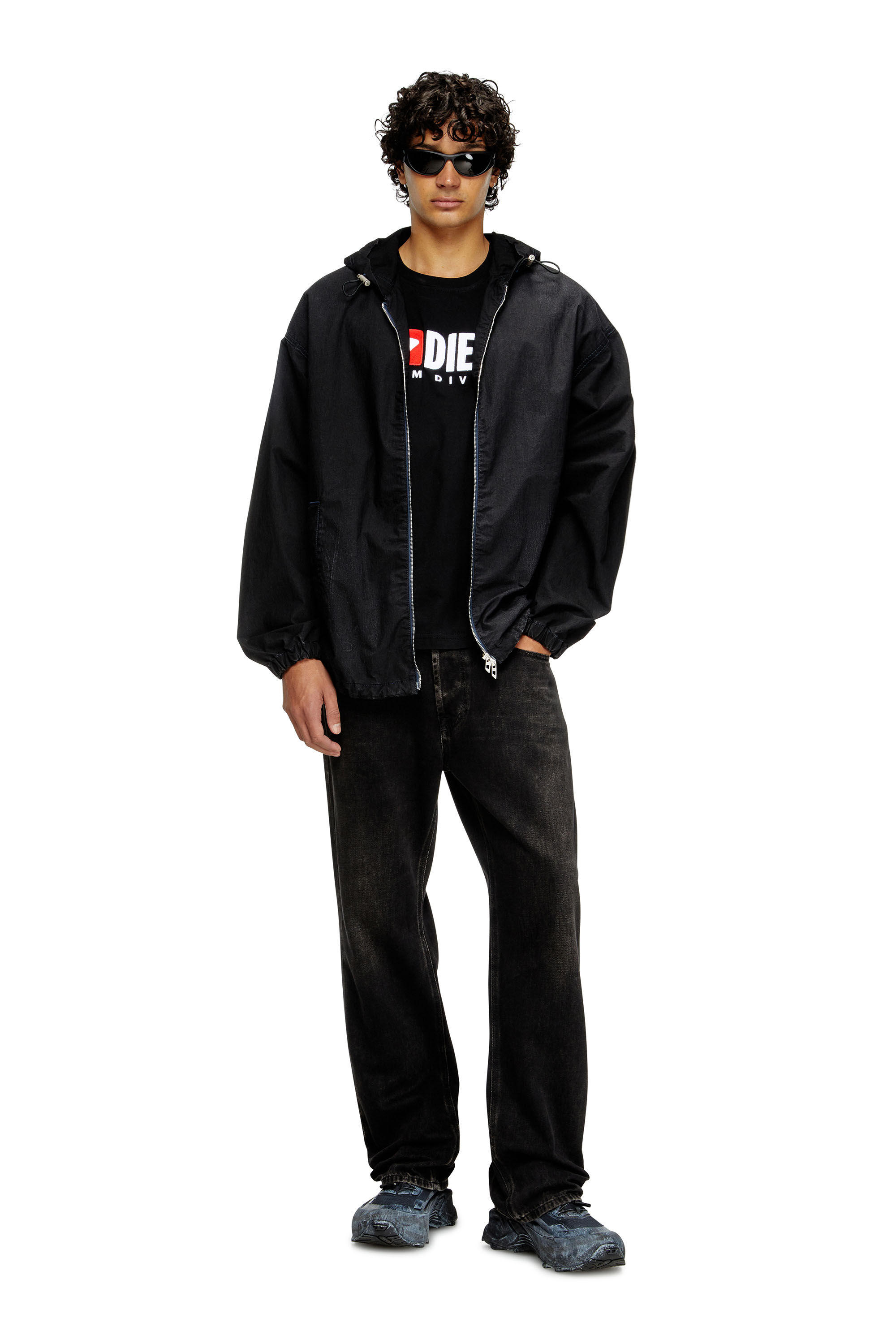 Diesel - T-ISCO-DIV, Débardeur avec logo imprimé sur le devant Homme in Noir - 1
