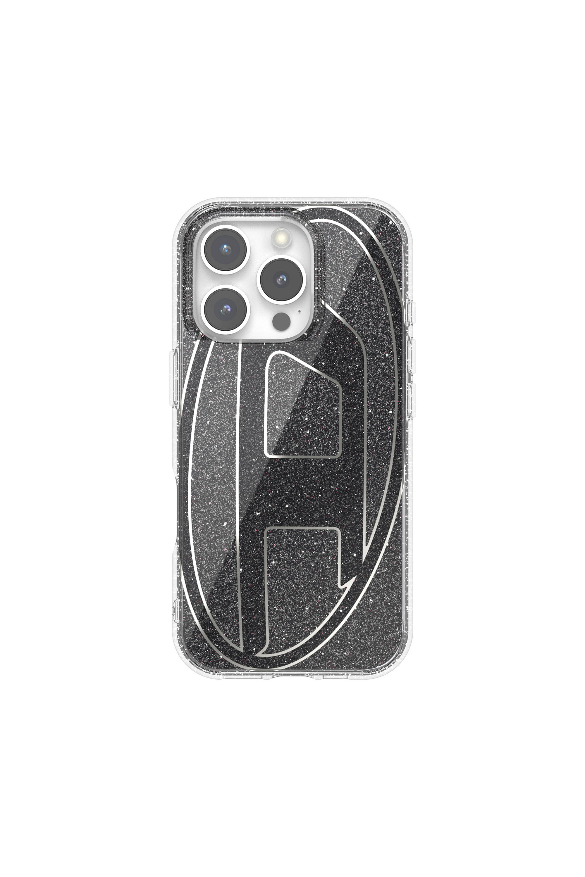 Diesel - 60148 AOP CASE, Coque pailletée pour iP 16 Pro Mixte in Noir - 3