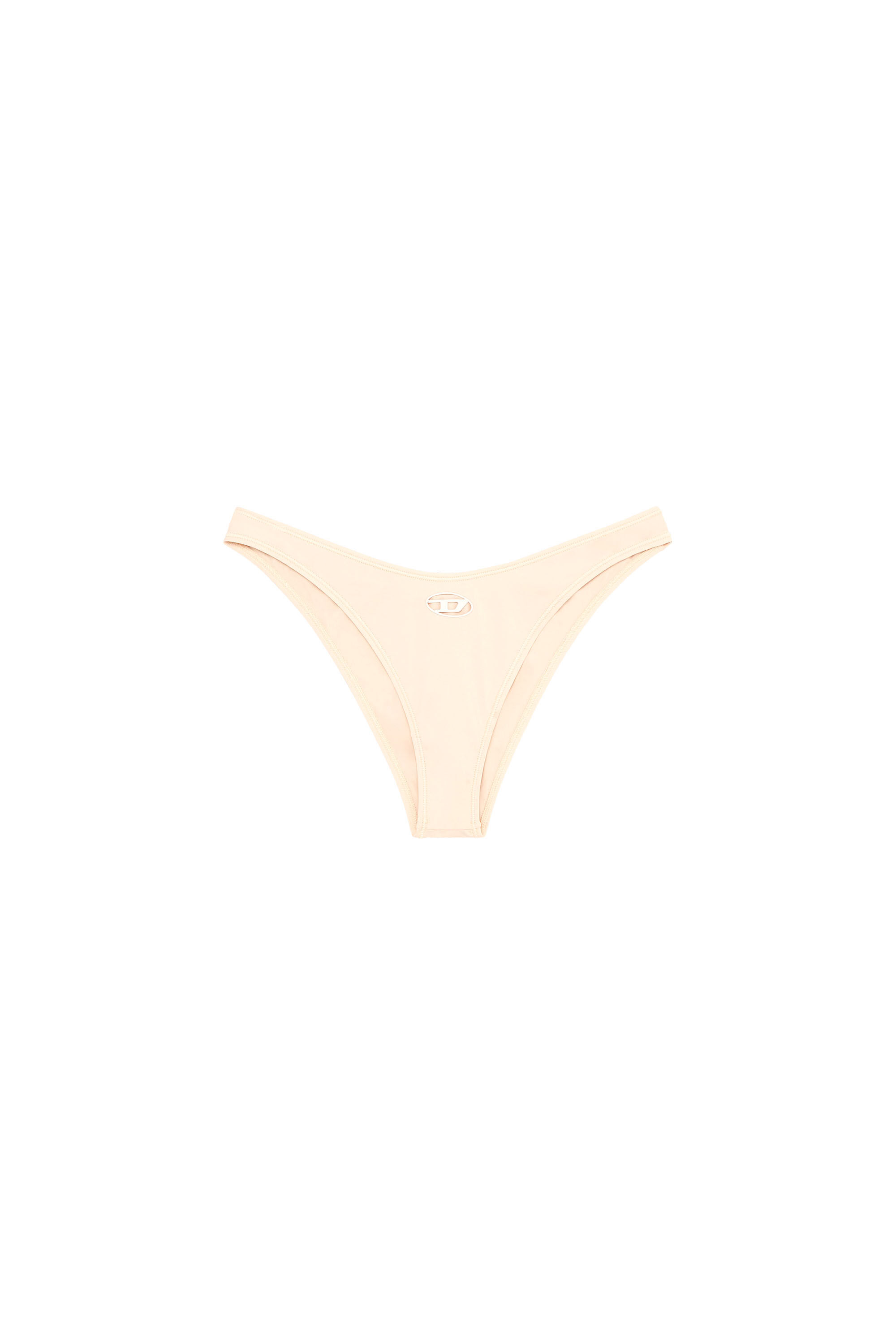 Diesel - PUNCHY-UTLT, Female's Microfibre briefs with cut-out logo in Nude - 4