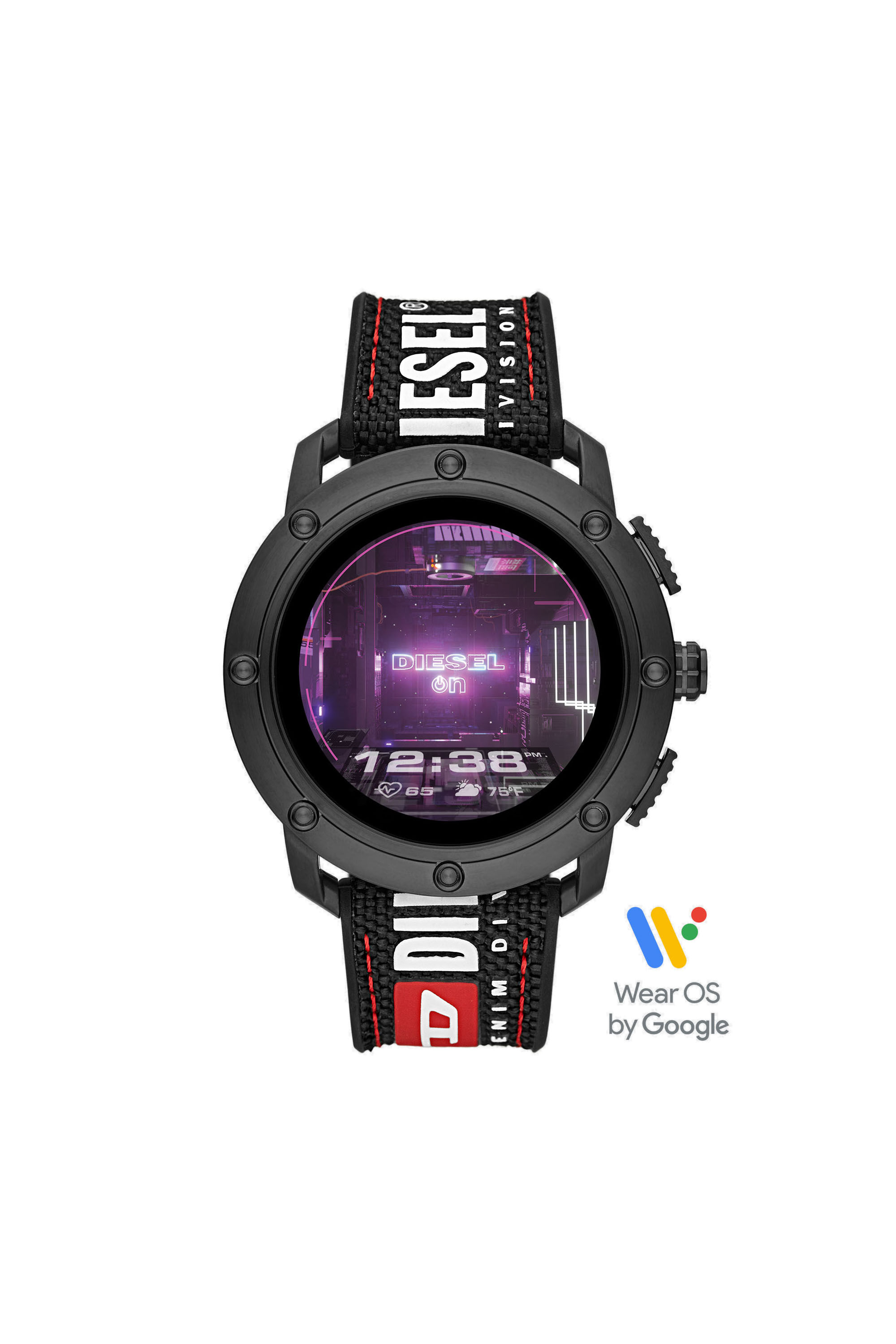 Diesel - DT2022, Male's Diesel On Axial Smartwatch - Black Nylon in Black - 5