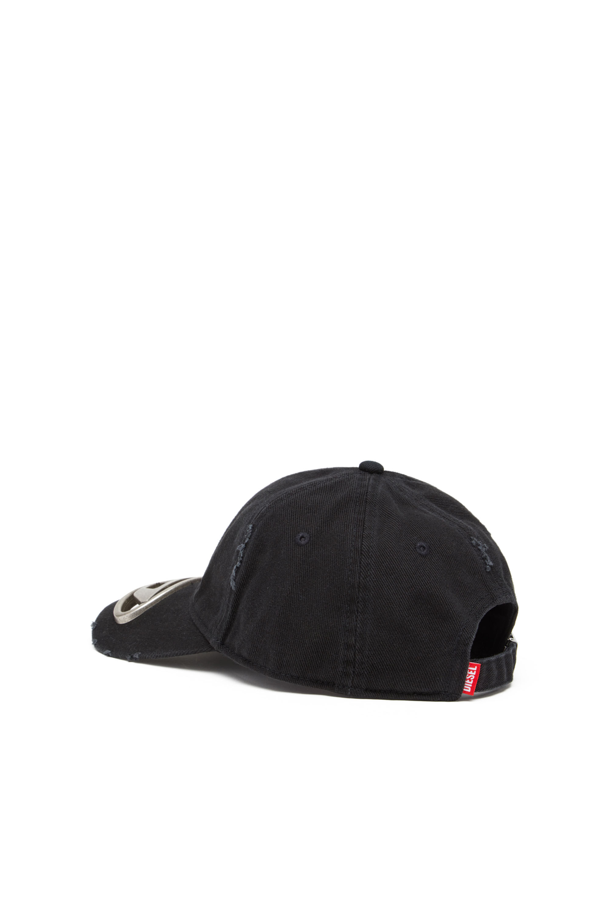 Diesel - C-BEAST-A1, Male's Baseball cap with metal Oval D plaque in Black - 2
