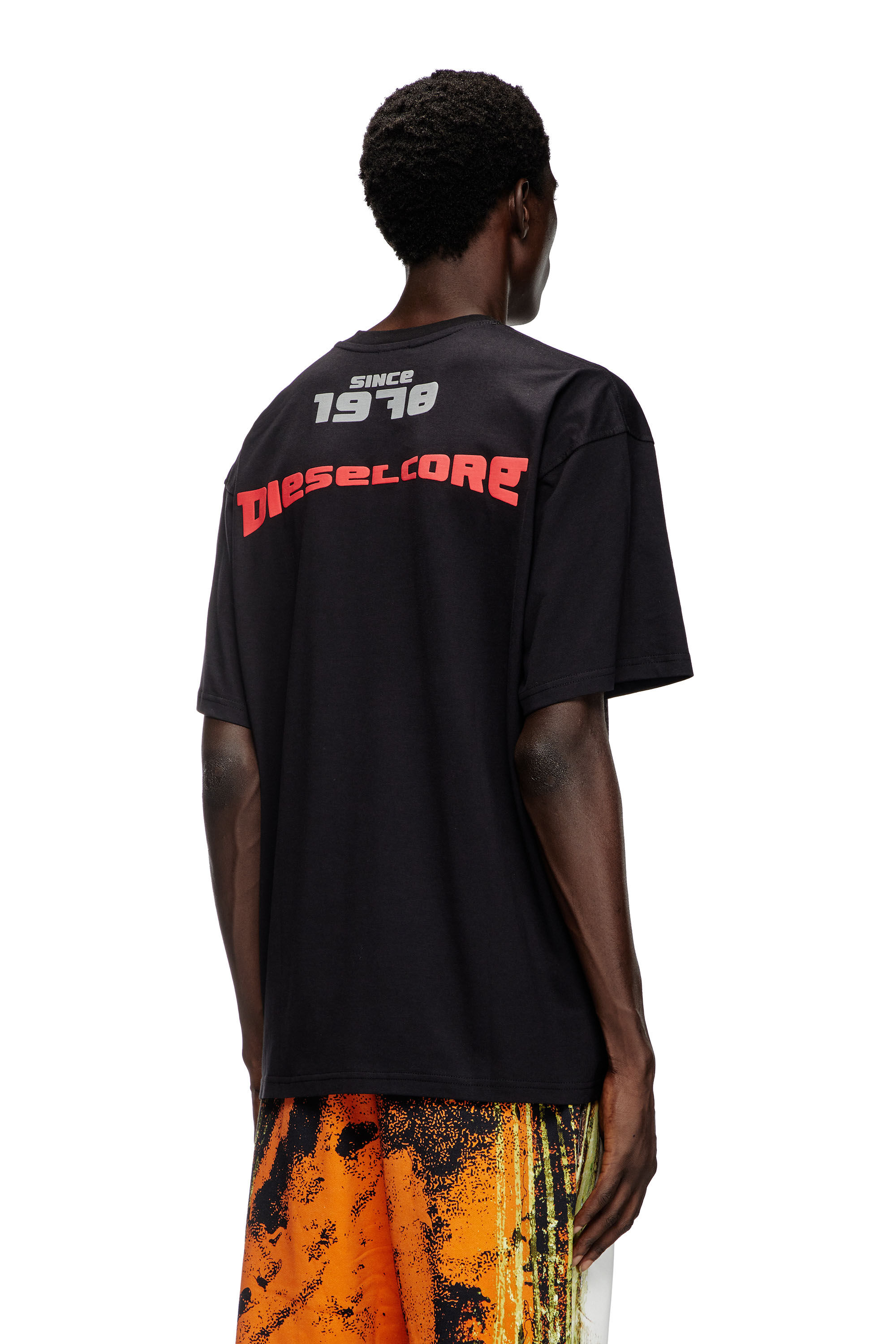 Diesel - T-BOXTY, T-shirt avec imprimé Livestream Homme in Noir - 5