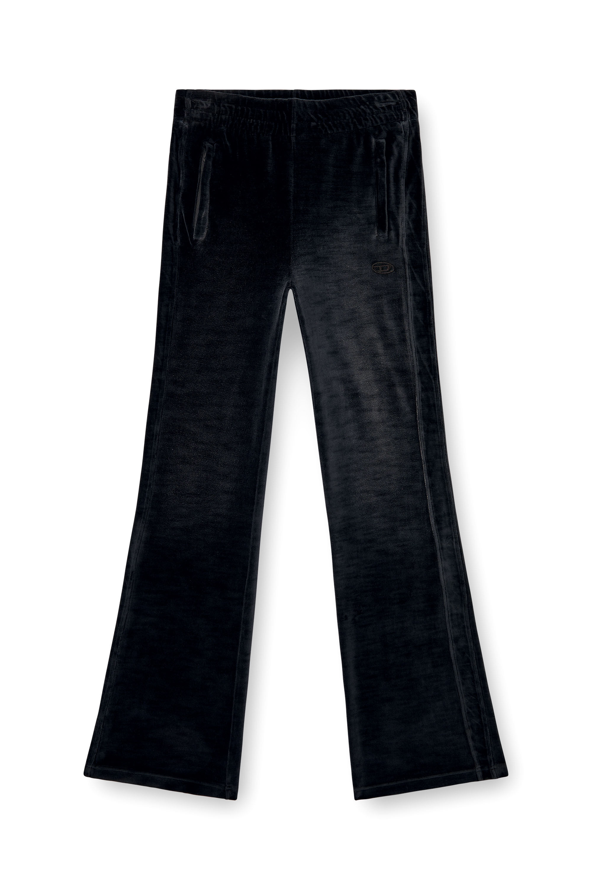 Diesel - P-ELY-Q1, Pantalon de survêtement à jambe large Femme in Noir - 2