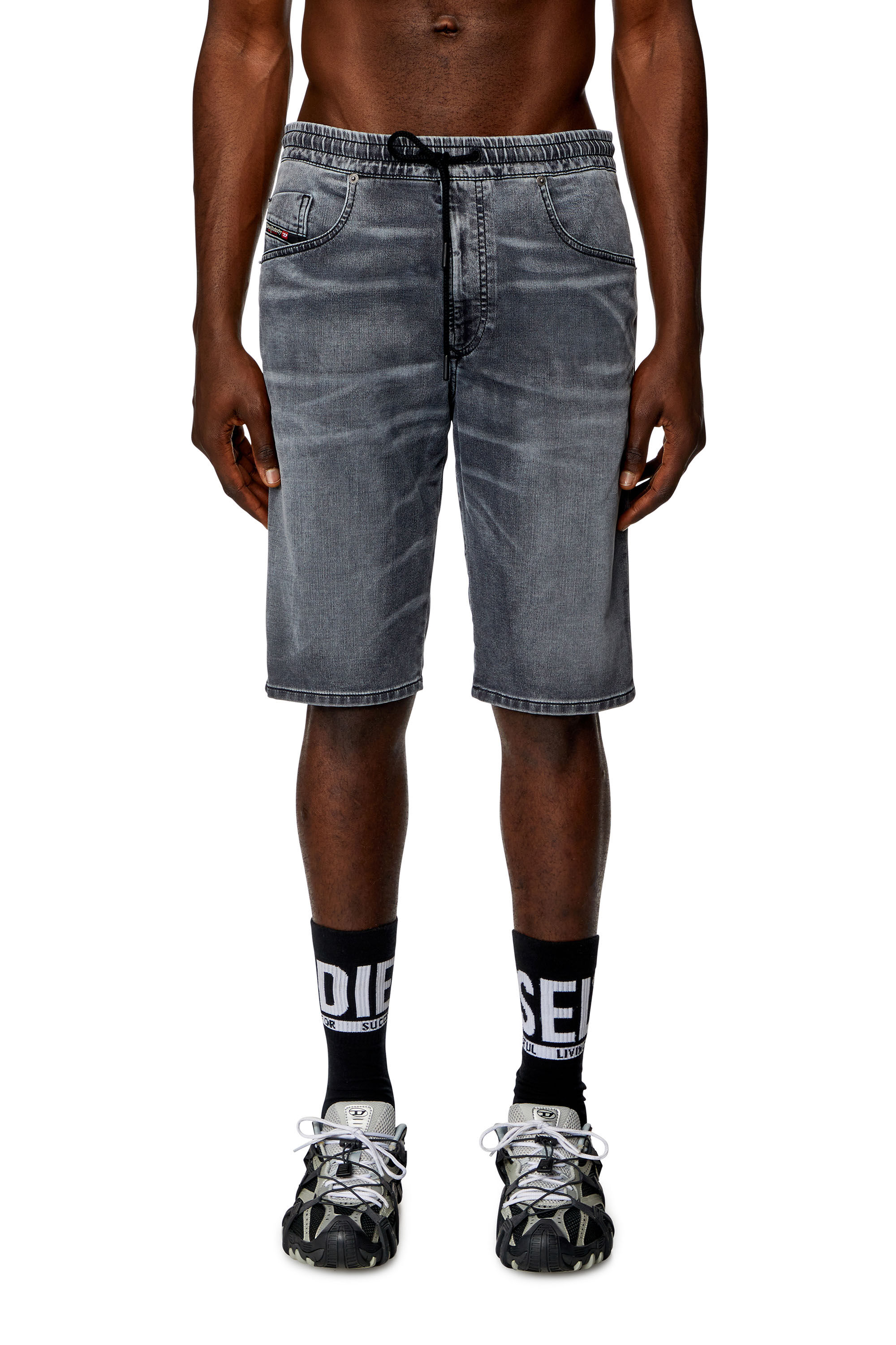 Short chino en JoggJeans Homme Noir Diesel