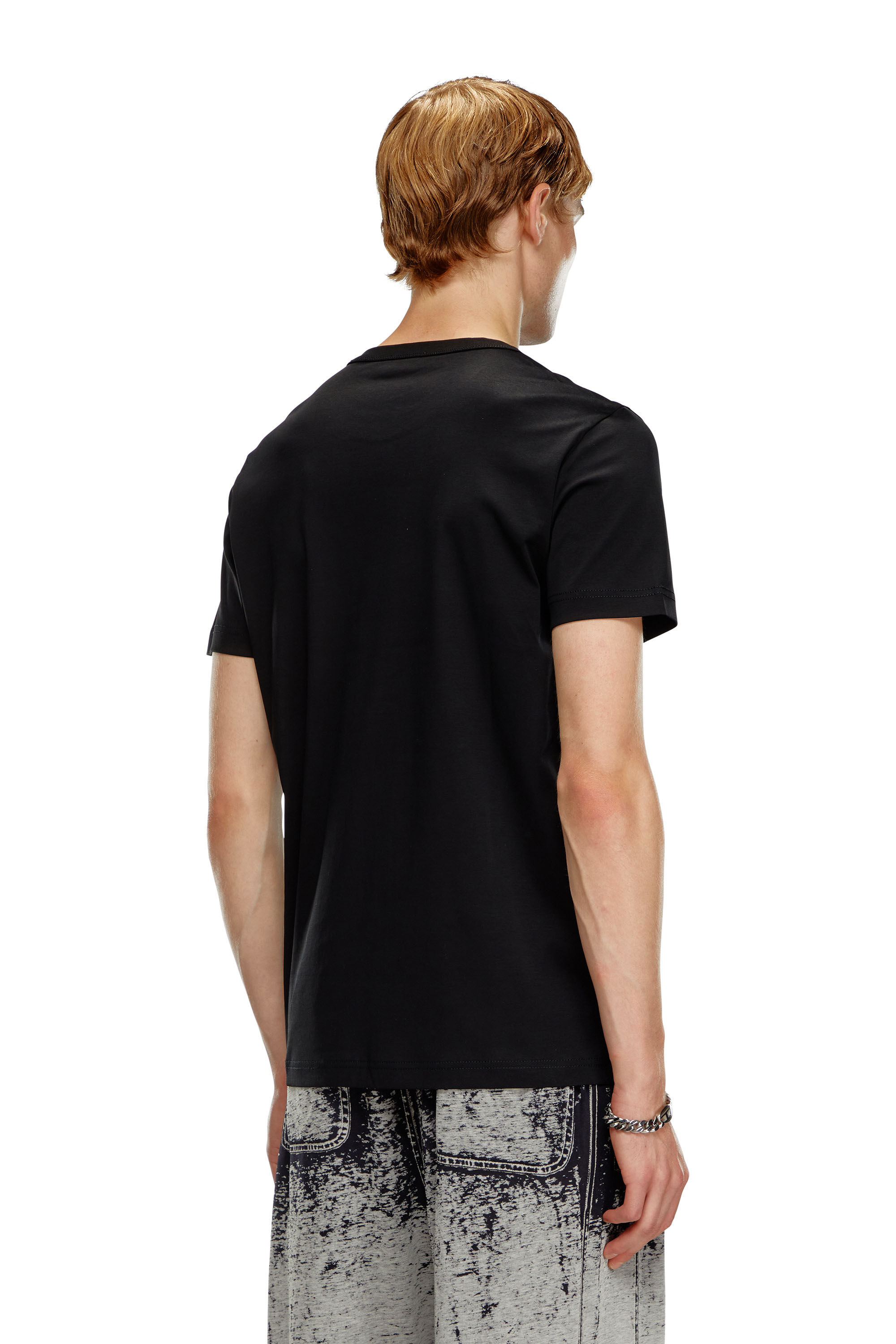 Diesel - T-MIEGOR-K77, Male's T-shirt in mercerised cotton in Black - 4