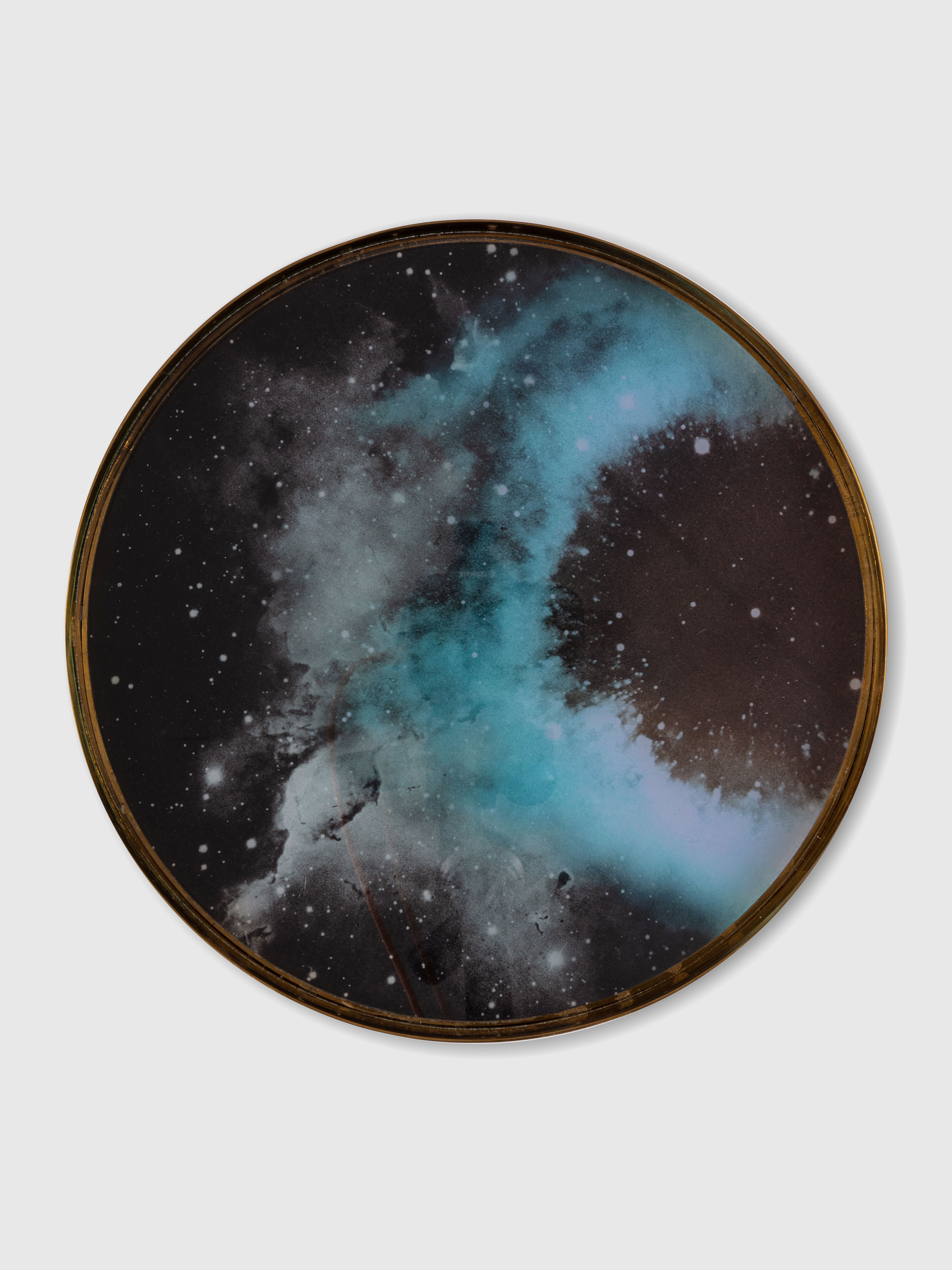Diesel - 10850, Plateau « Cosmic Collection: Nebulosa » en laiton et verre Mixte in Doré - 2
