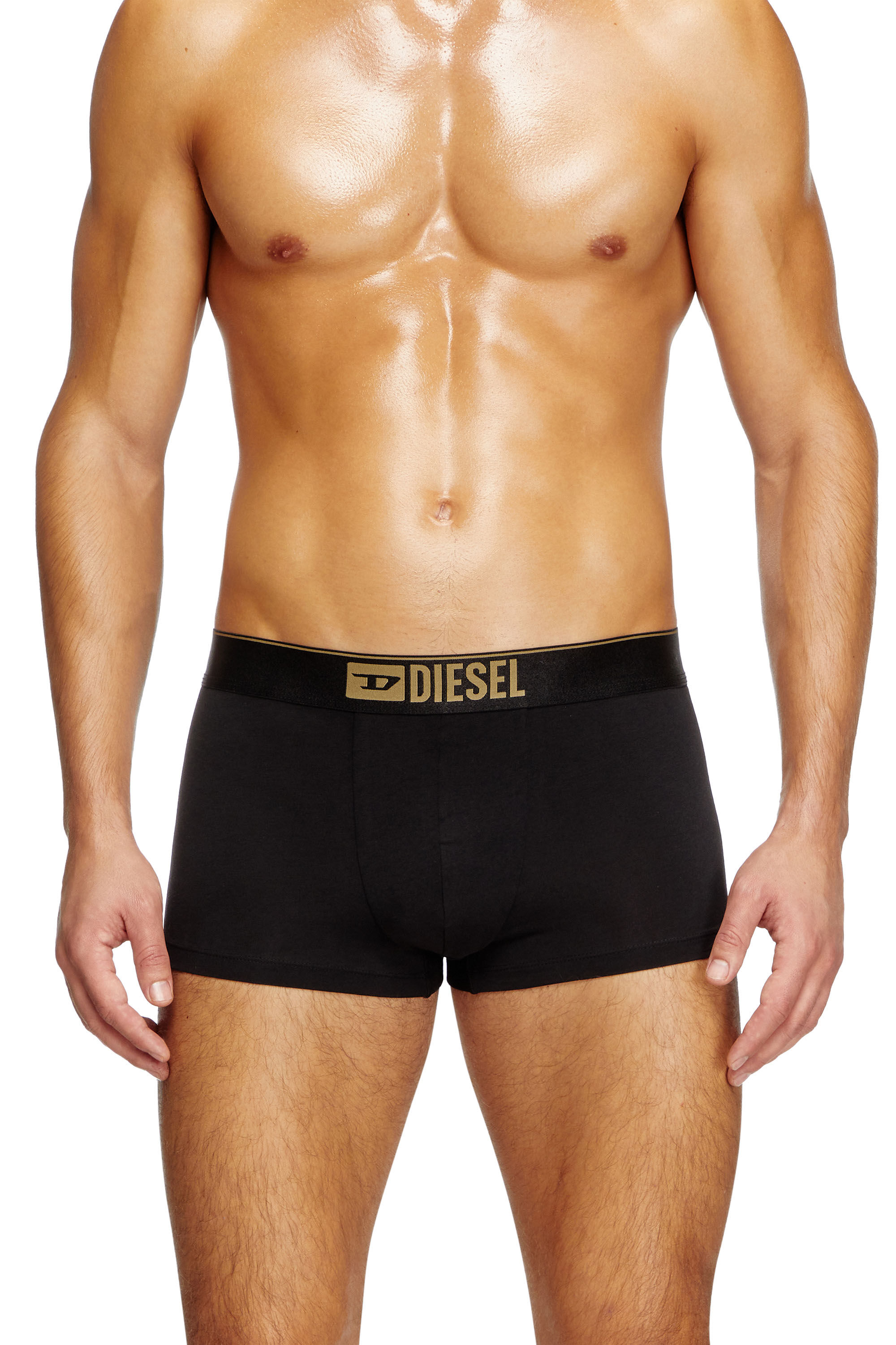 Diesel - DAMIEN-GFT-3PACK, Lot de trois boxers métallisés Homme in Noir - 1