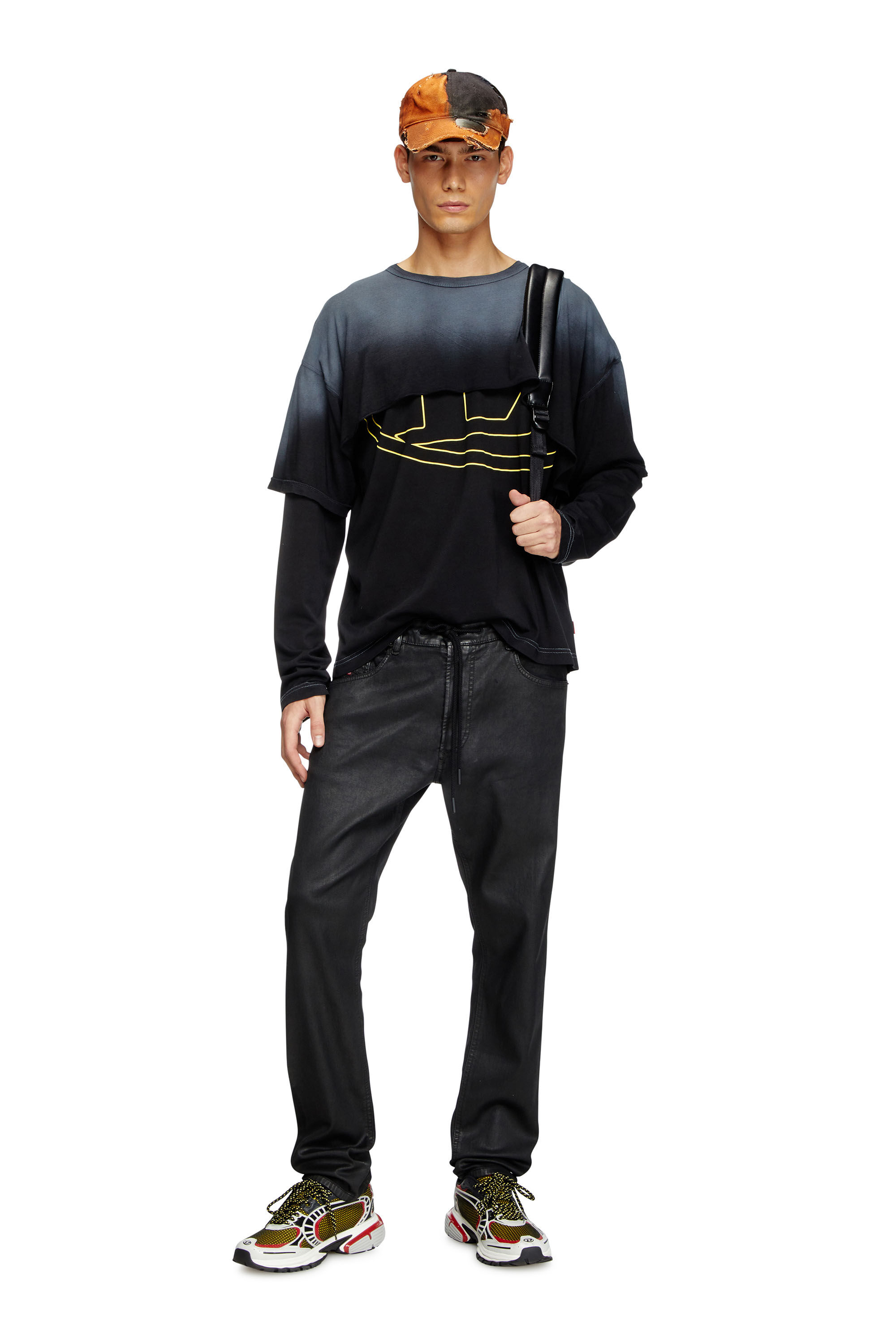 Diesel - Male's Regular 2030 D-Krooley Joggjeans® 068PX, Black/Dark Grey - 1