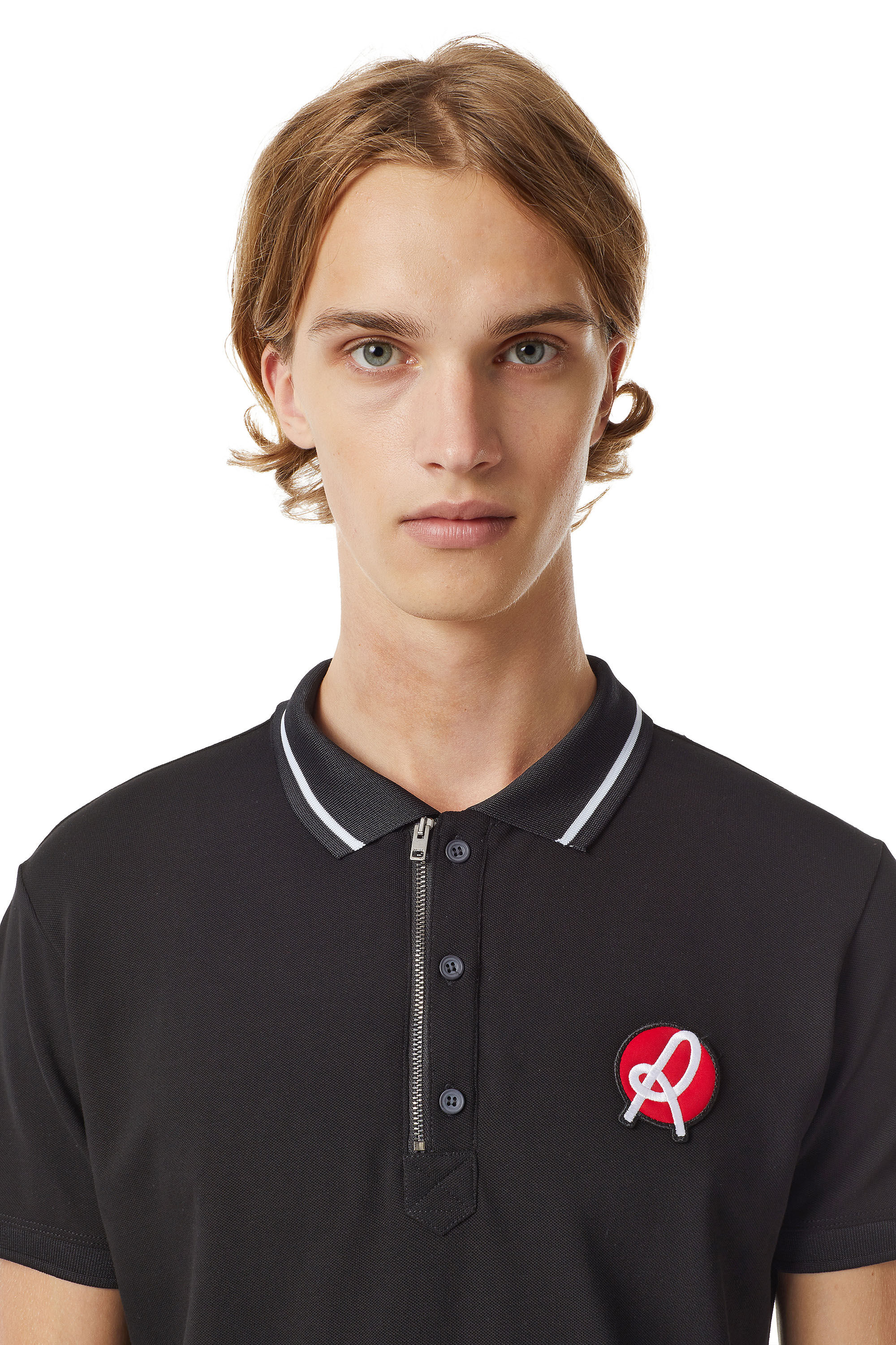 Diesel - LR-T-HART-VIC, Male's Diesel x L.R. Vicenza polo shirt in Black - 4