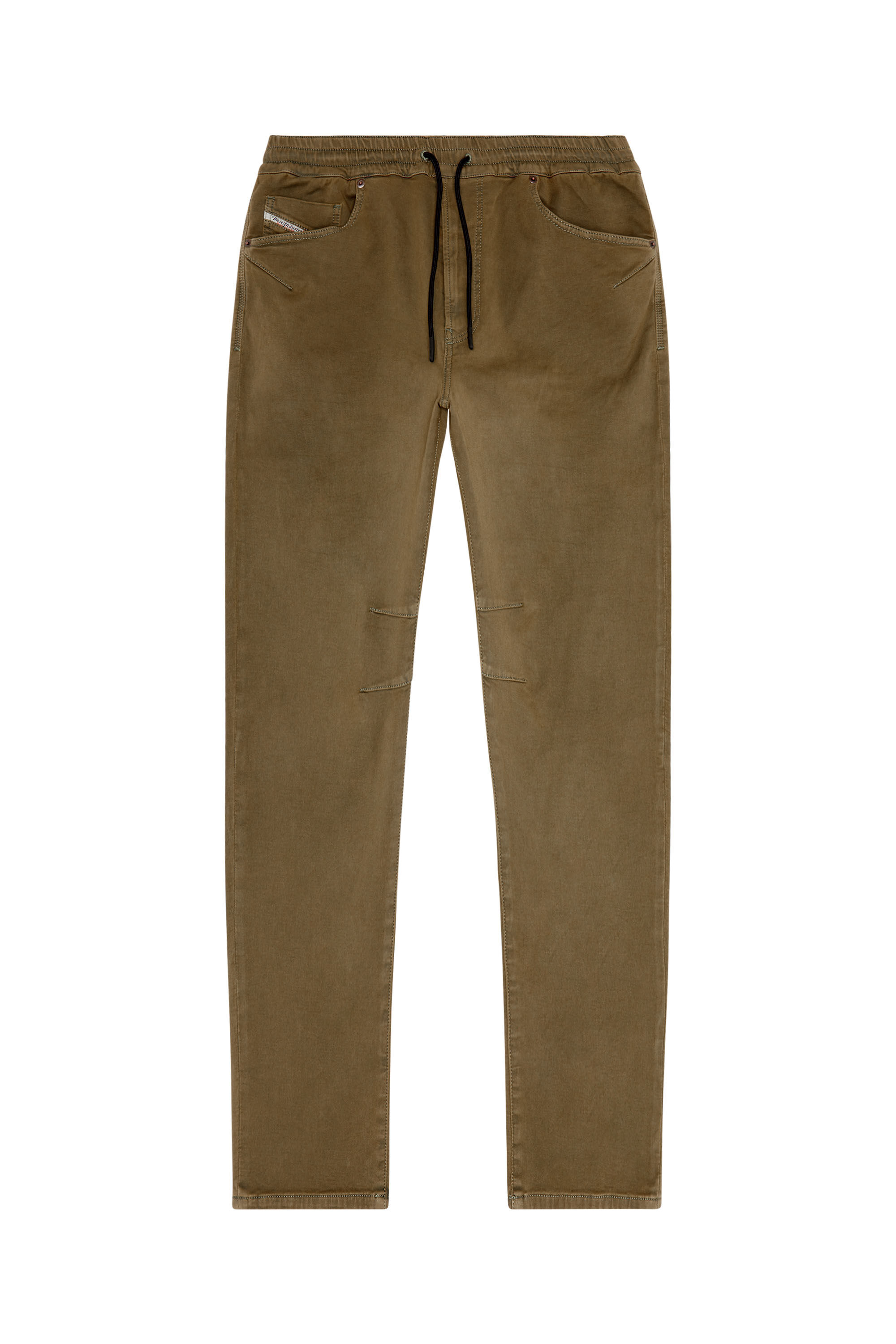 Diesel - Tapered 2040 D-Amage Joggjeans® 068DY, Male's Tapered 2040 D-Amage Joggjeans® in Military Green - 2