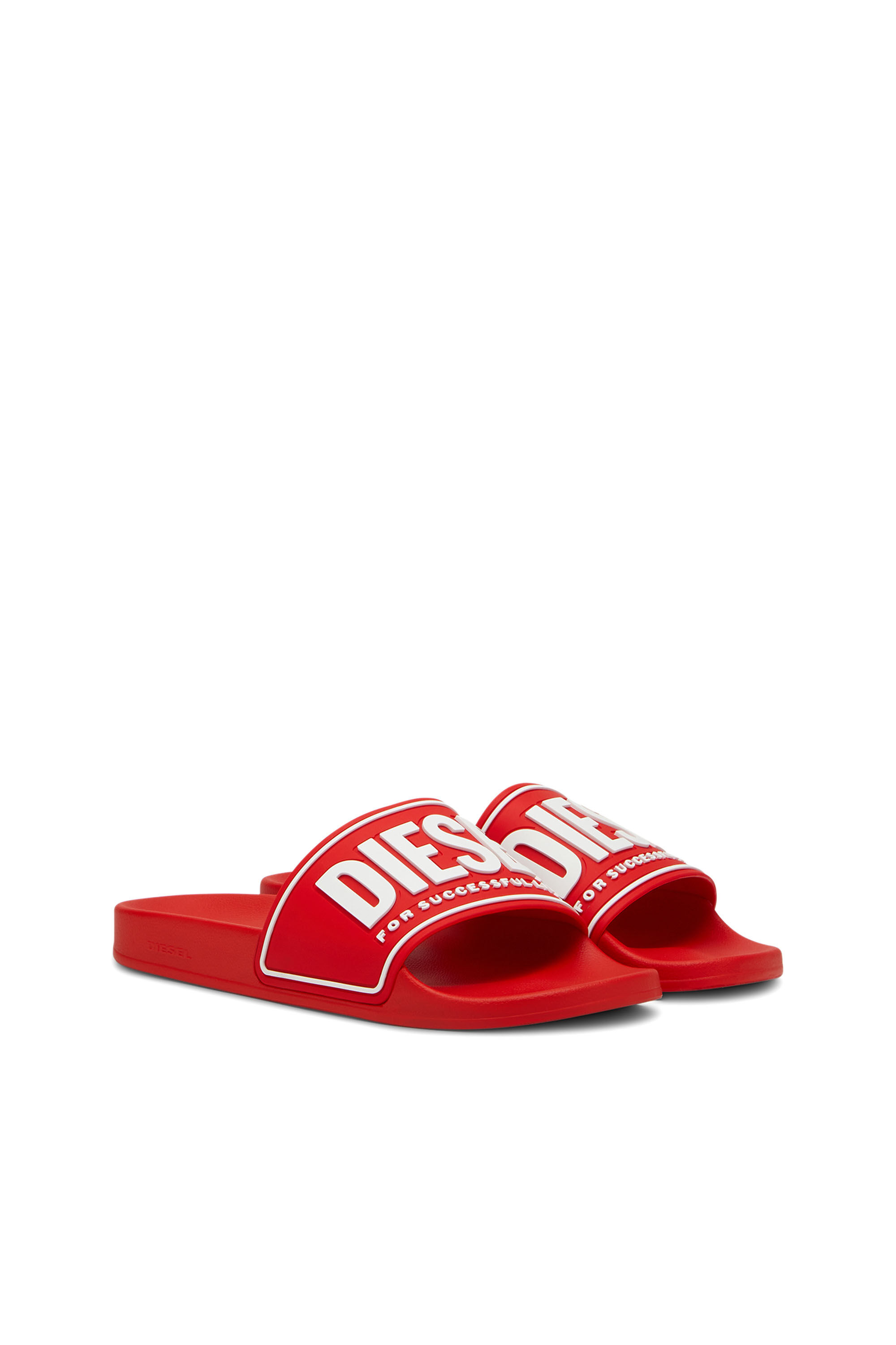 Diesel - SA-MAYEMI CC, Homme Sa-Mayemi-Claquettes de piscine avec logo 3D in Rouge - Image 2