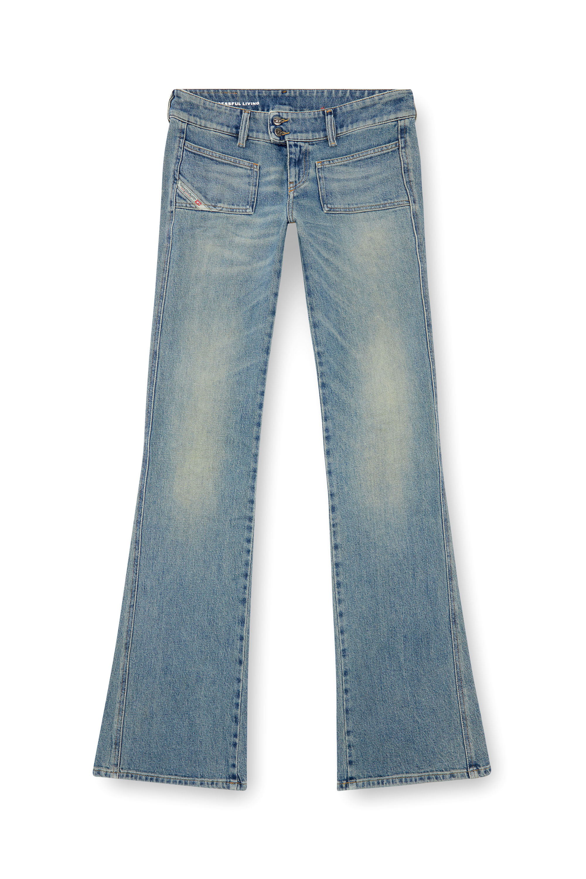 Diesel - Female Bootcut and Flare Jeans D-Hush 09J55, Light Blue - Image 2