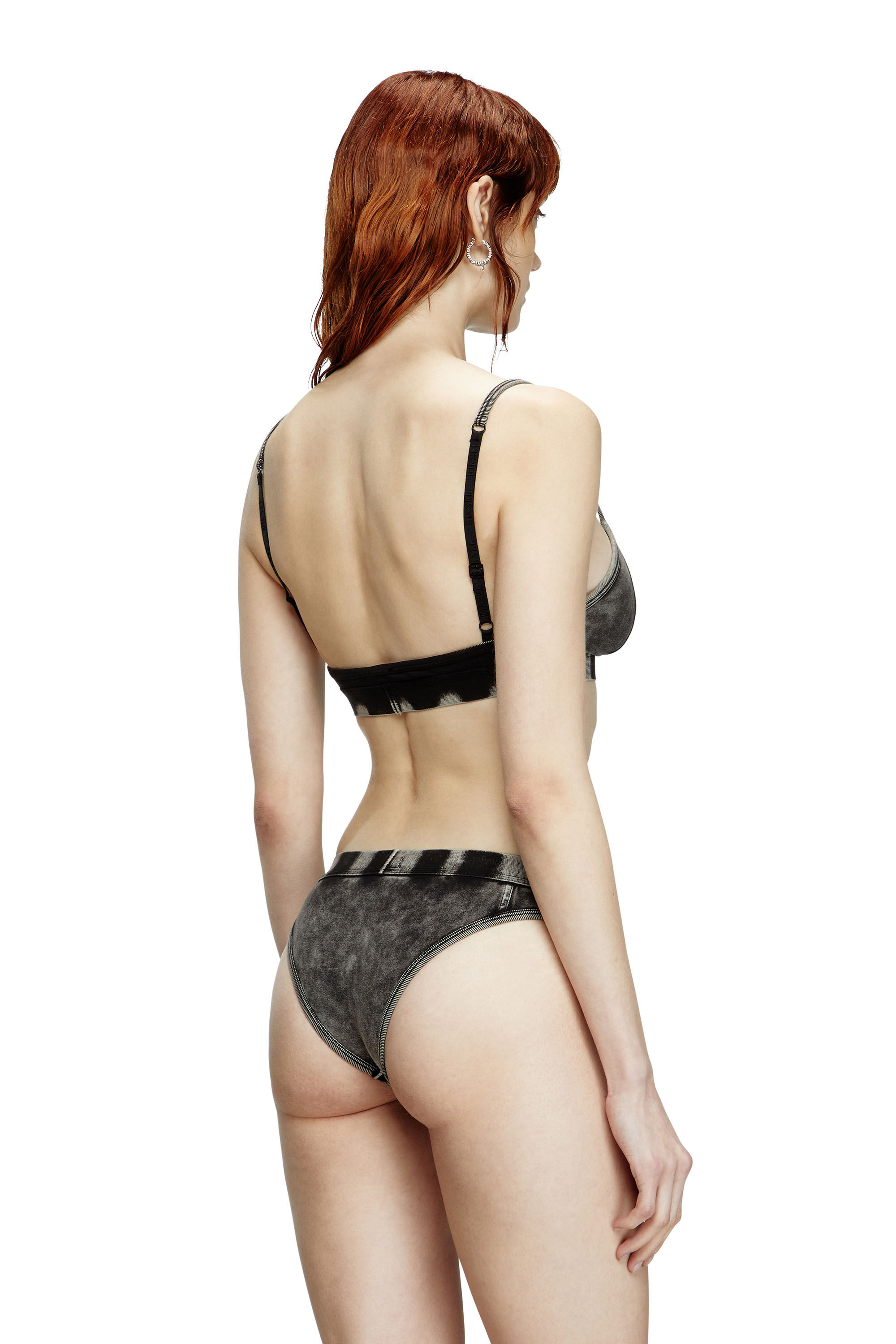 Diesel - CLODIA-DNM, Female's Briefs in denim-effect jersey in Black - 3