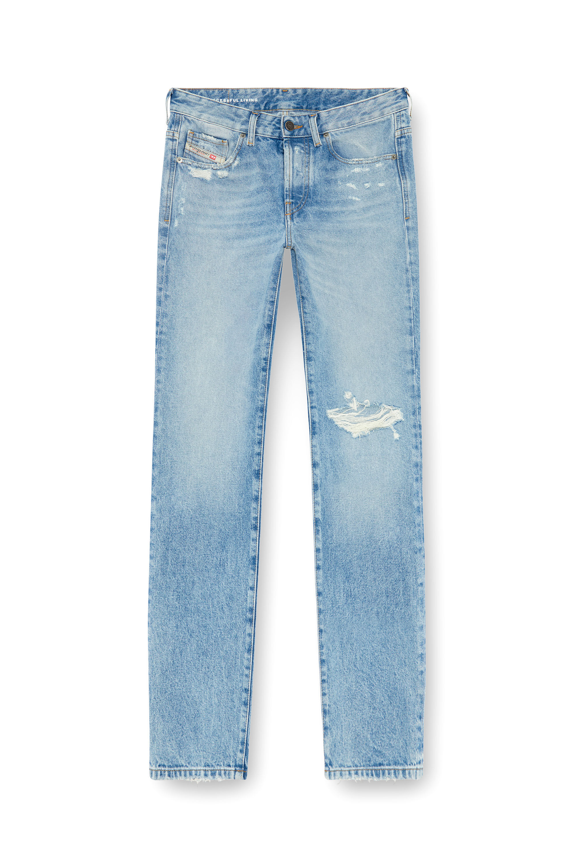 Diesel - Femme Straight Jeans 1989 D-Mine 09J80, Bleu Clair - Image 2