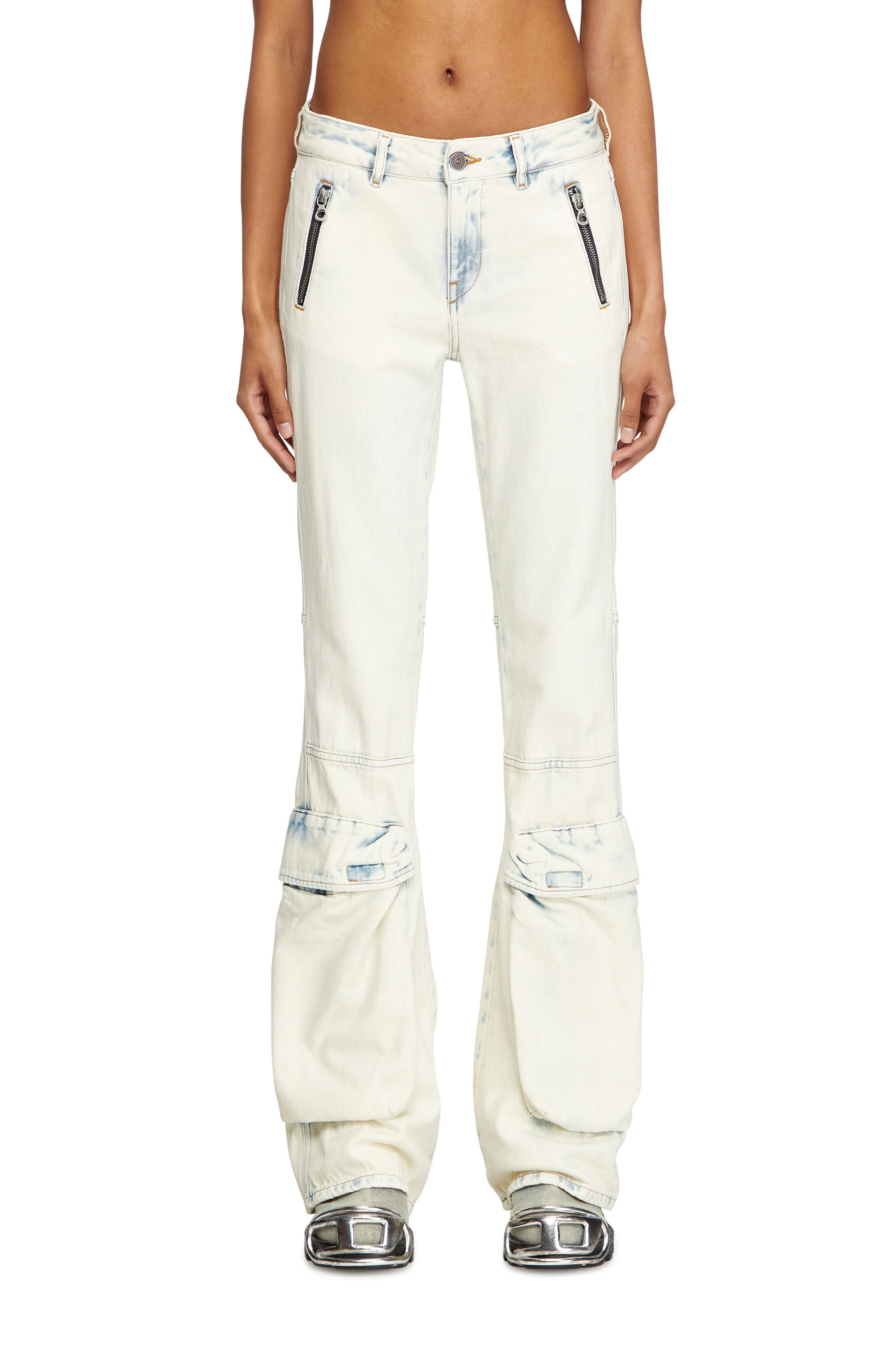 Diesel - Bootcut Jeans D-Poky 0CBCV Femme, Bleu Clair - Image 3