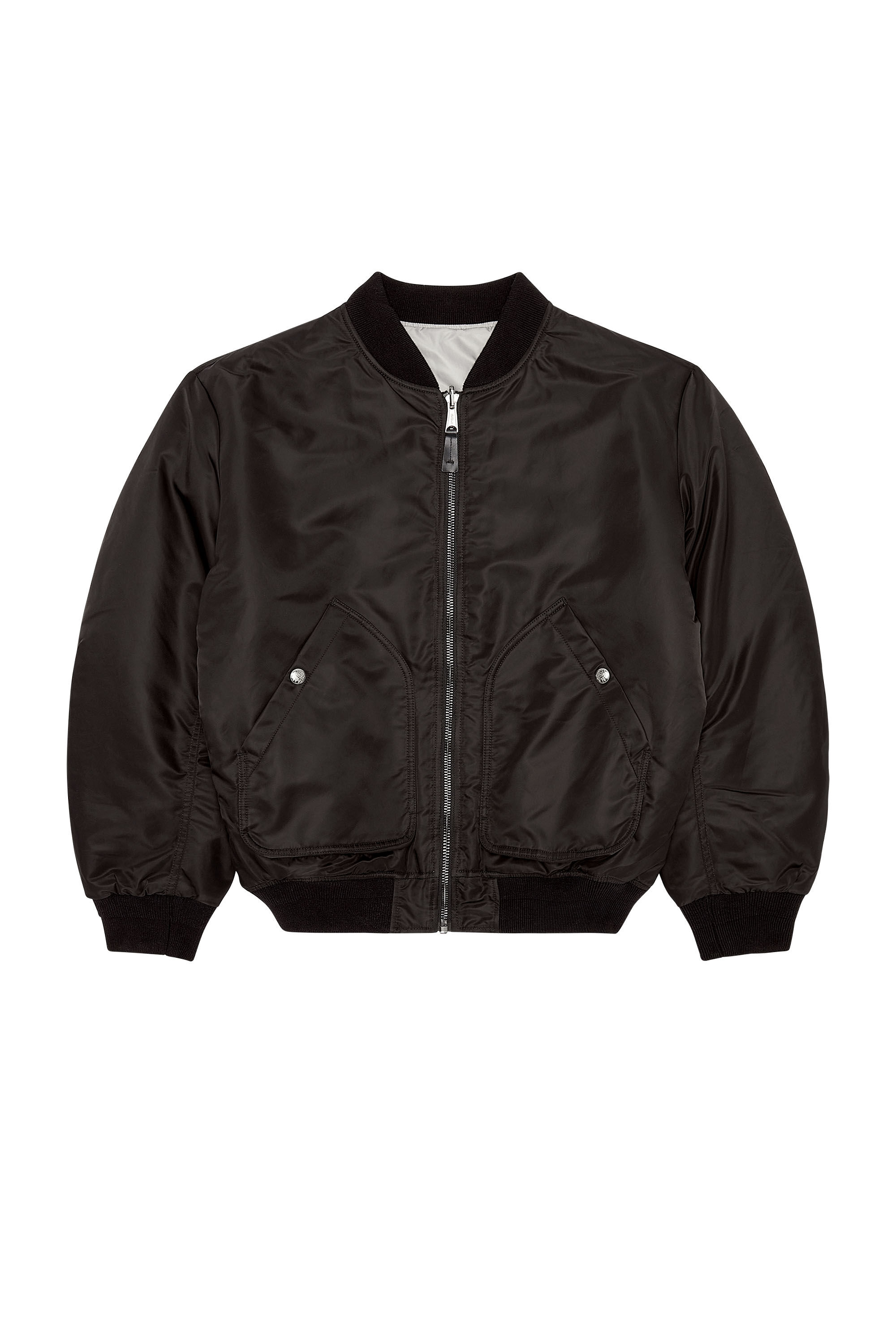 Men s Bomber in padded nylon Black Diesel