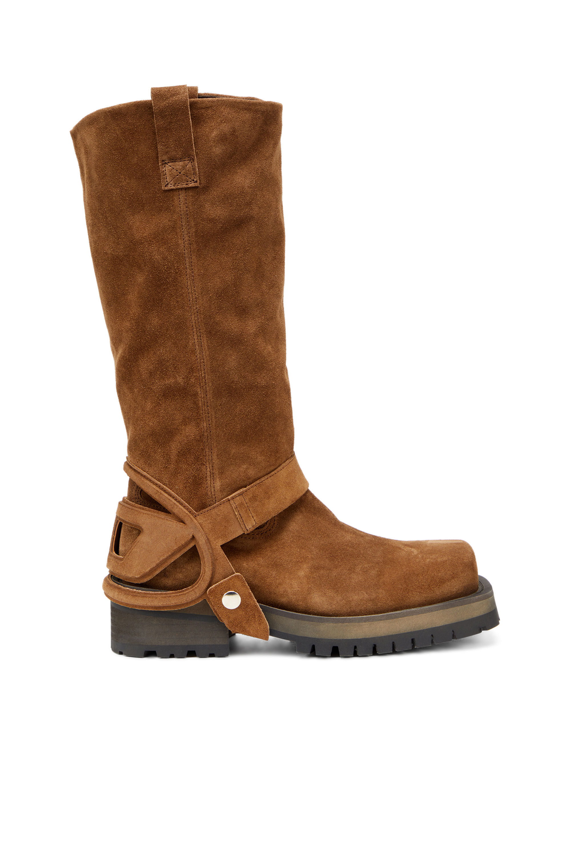 Diesel - D-TEXAN 2IN1 CH, Female's D-Texan-High and low Texan biker boot in Brown - 1