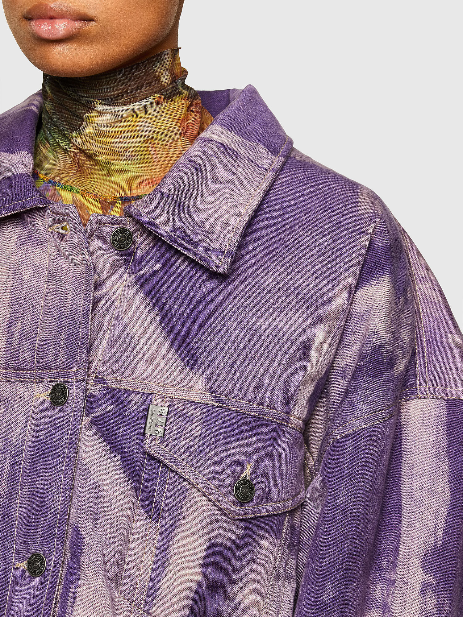 Diesel purple jacket shop