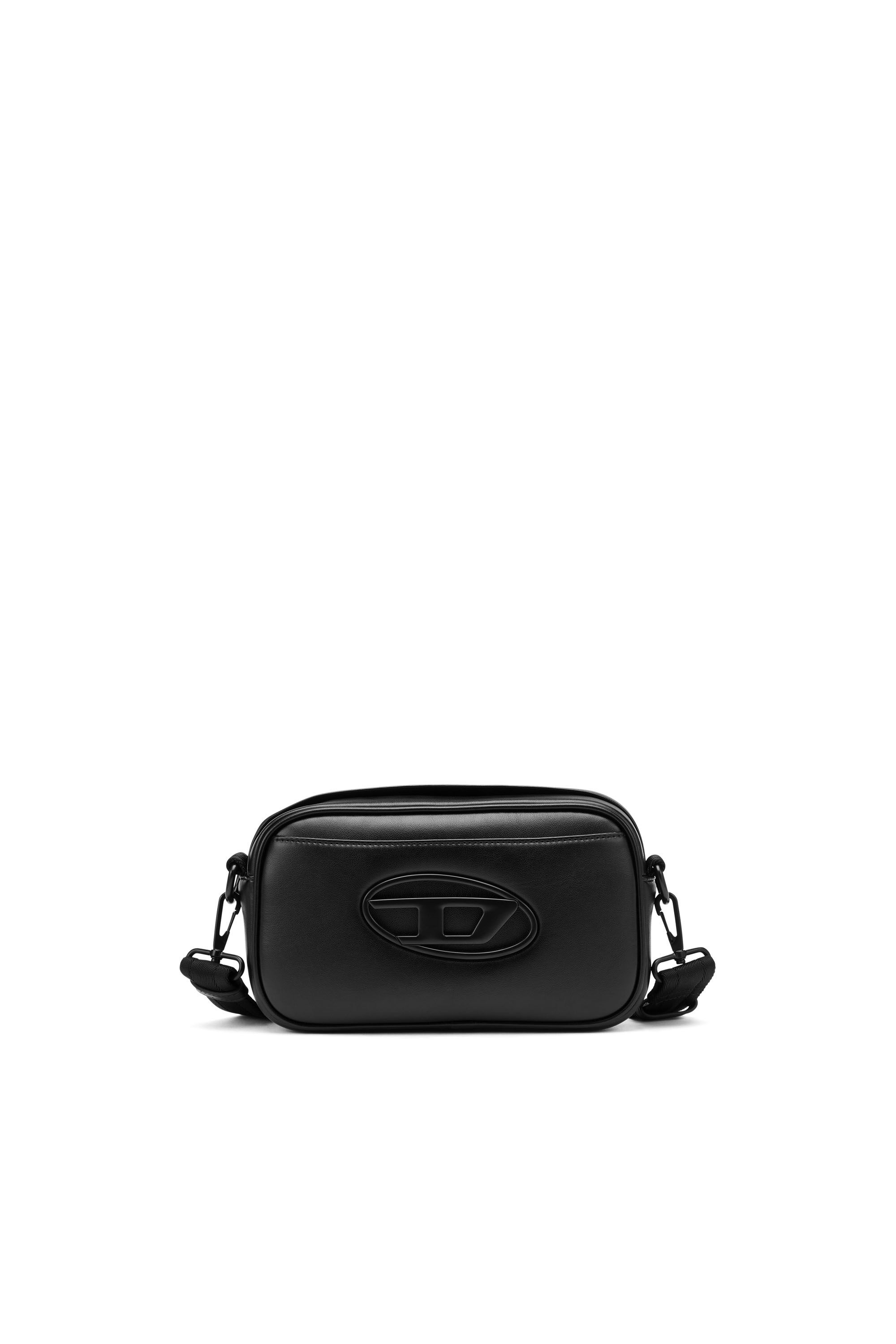 Black camera crossbody bag on sale