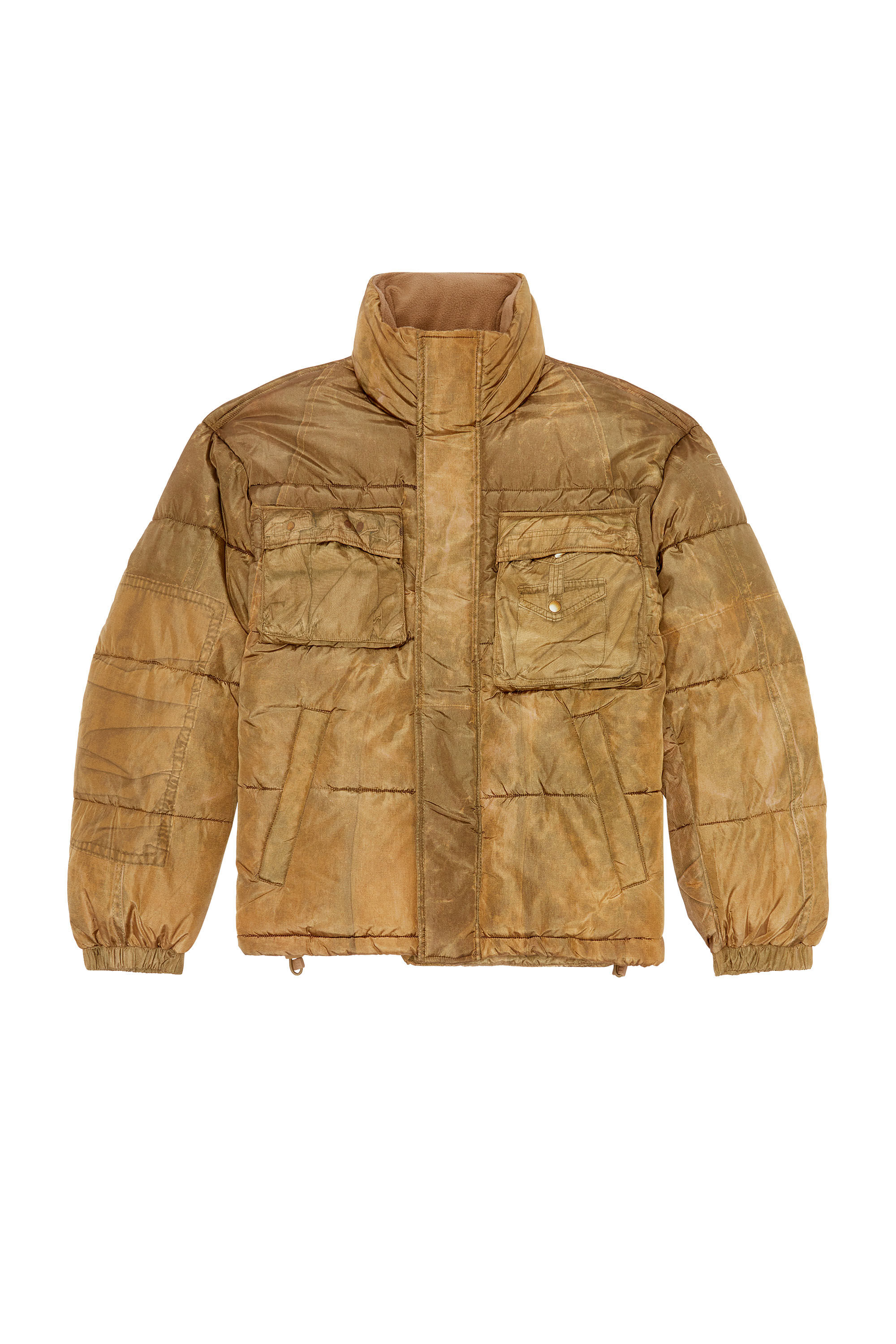 Men's Puffer jacket with jeans print | W-ROLFFUS Diesel