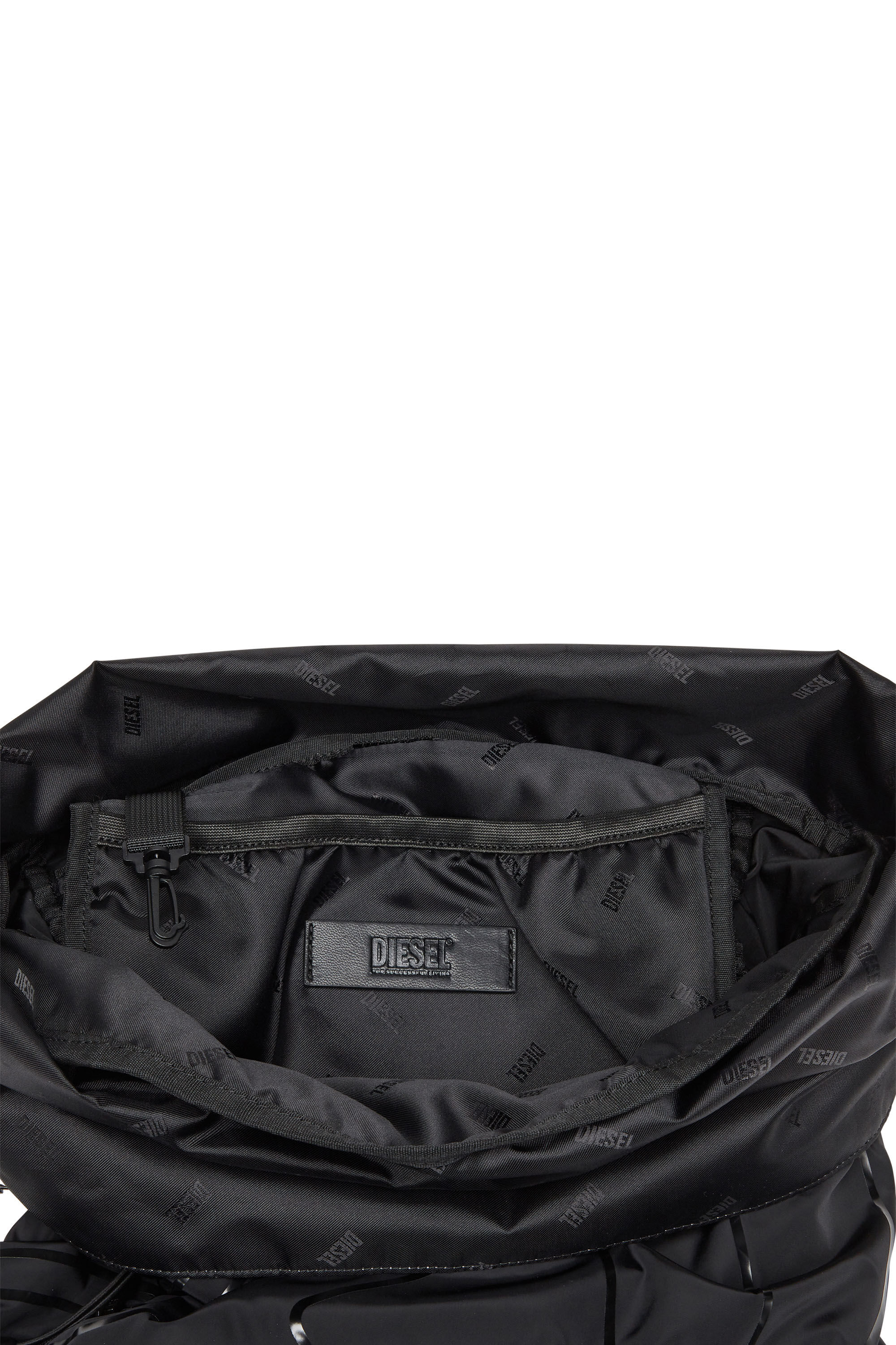 Black nylon backpack best sale