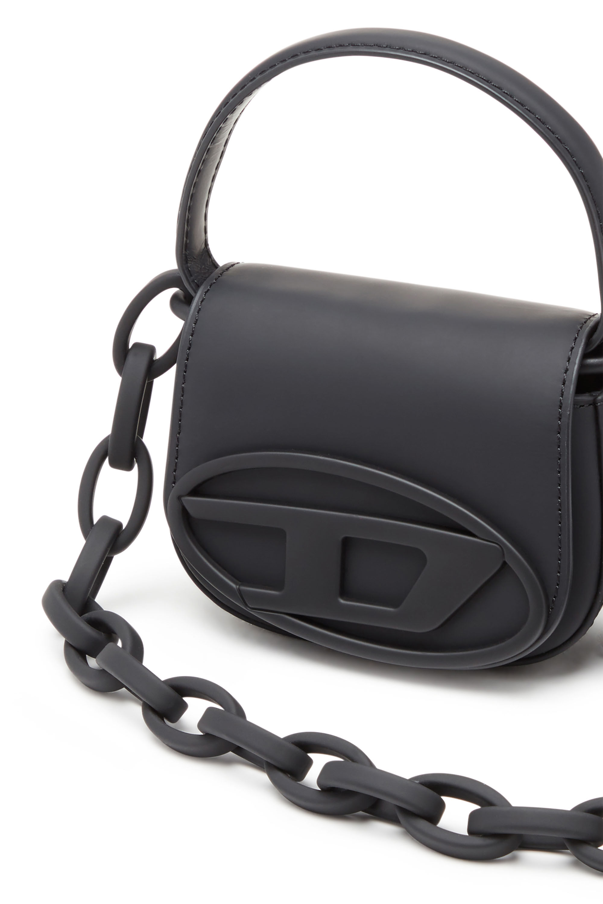 Women s 1DR Xs Iconic mini bag in matte leather Black Diesel