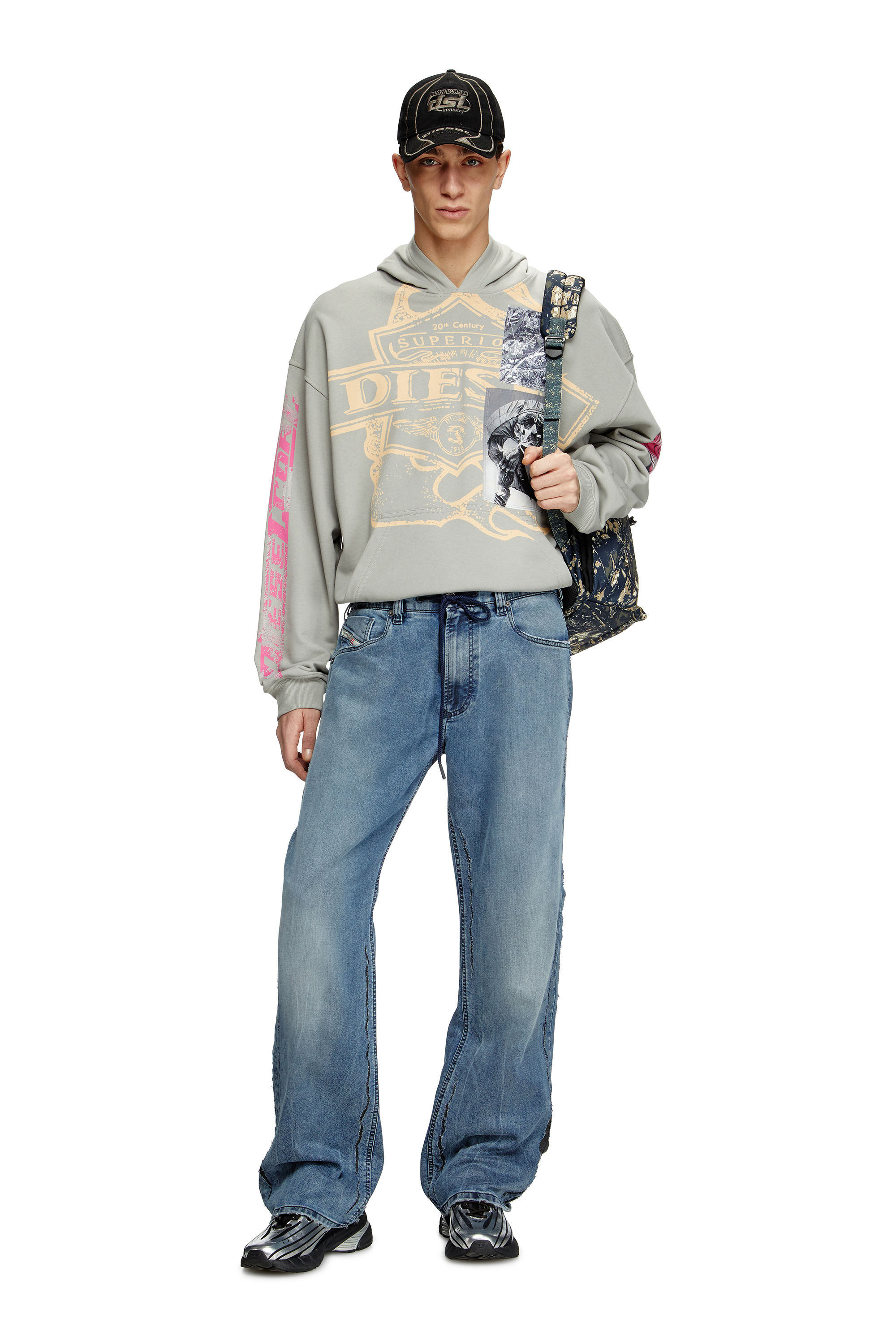 Diesel - Relaxed 2080 D-Reel Joggjeans® 09K64 Homme, Bleu moyen - Image 1