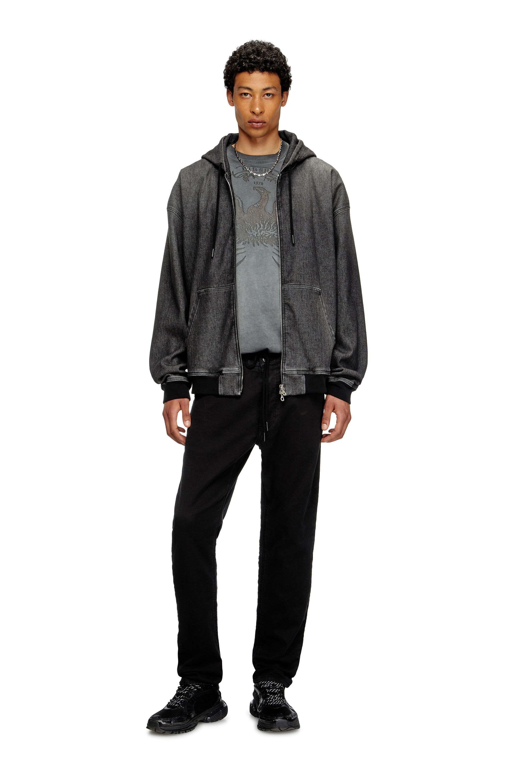 Diesel - Male's Regular 2030 D-Krooley Joggjeans® 068NH, Black/Dark Grey - 1
