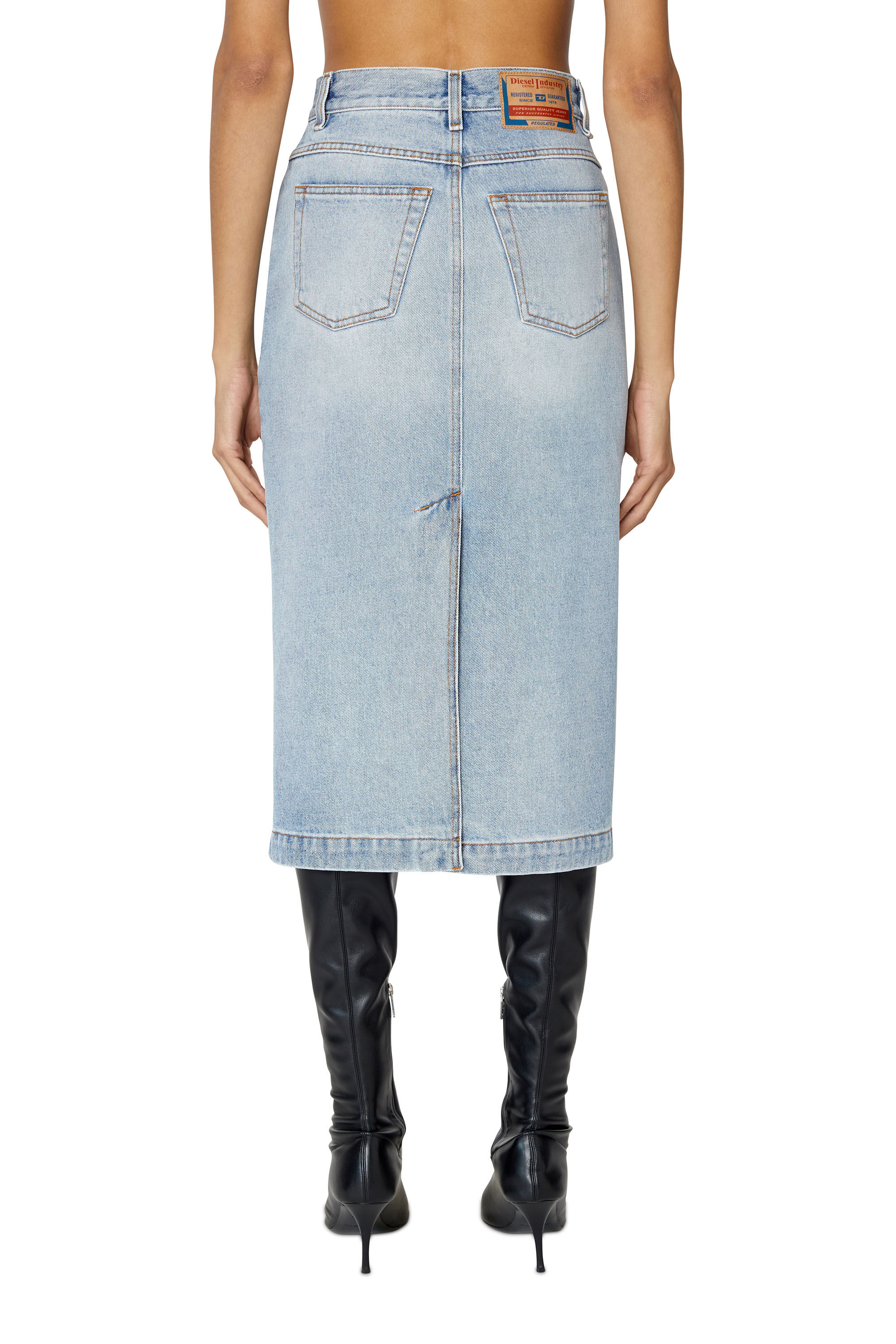 DE RONNY Femme Jupe crayon en denim Diesel Library