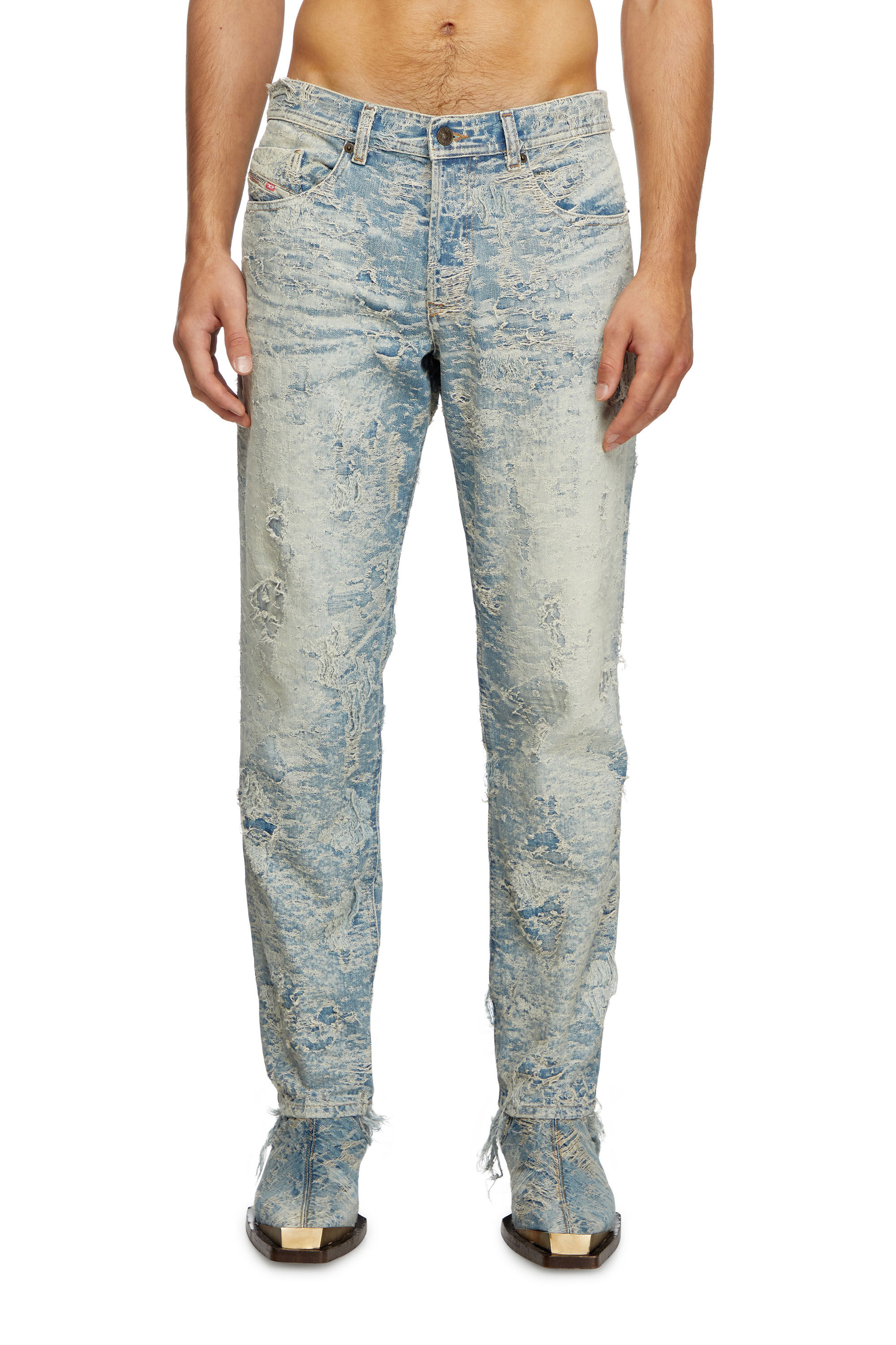 Diesel - Regular Jeans 2023 D-Finitive 007Z7 Homme, Bleu Clair - Image 3