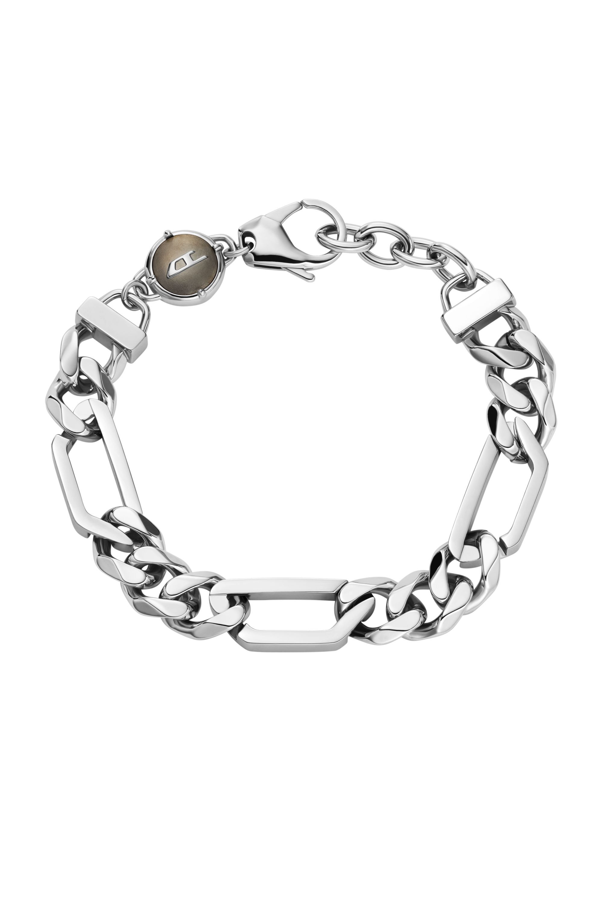Diesel - DX1351, Bracelet chaîne en acier inoxydable de Diesel Mixte in Gris argenté - 1