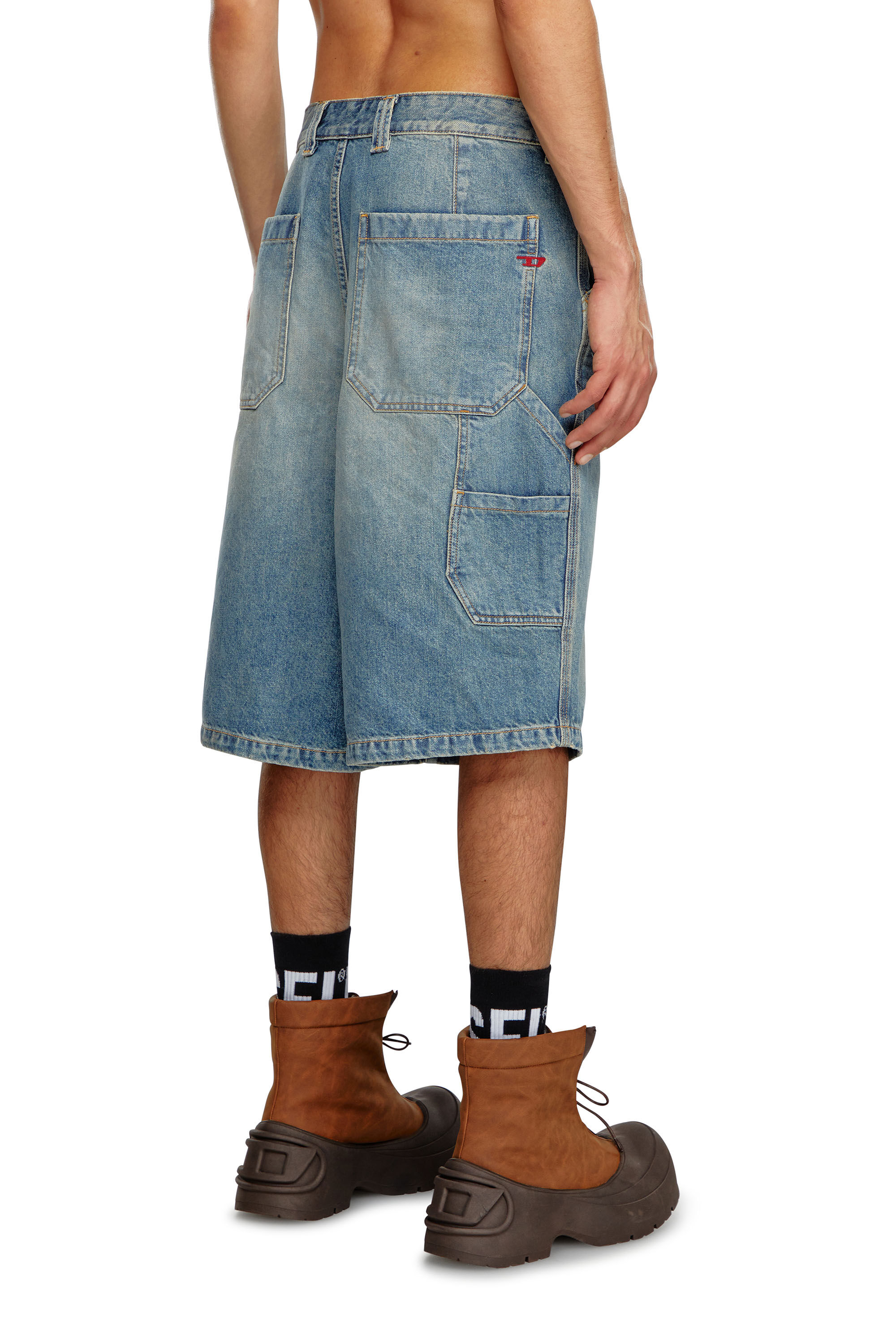 Diesel - D-LIVERY-SHORT, Short utility en denim Homme in Bleu - 5