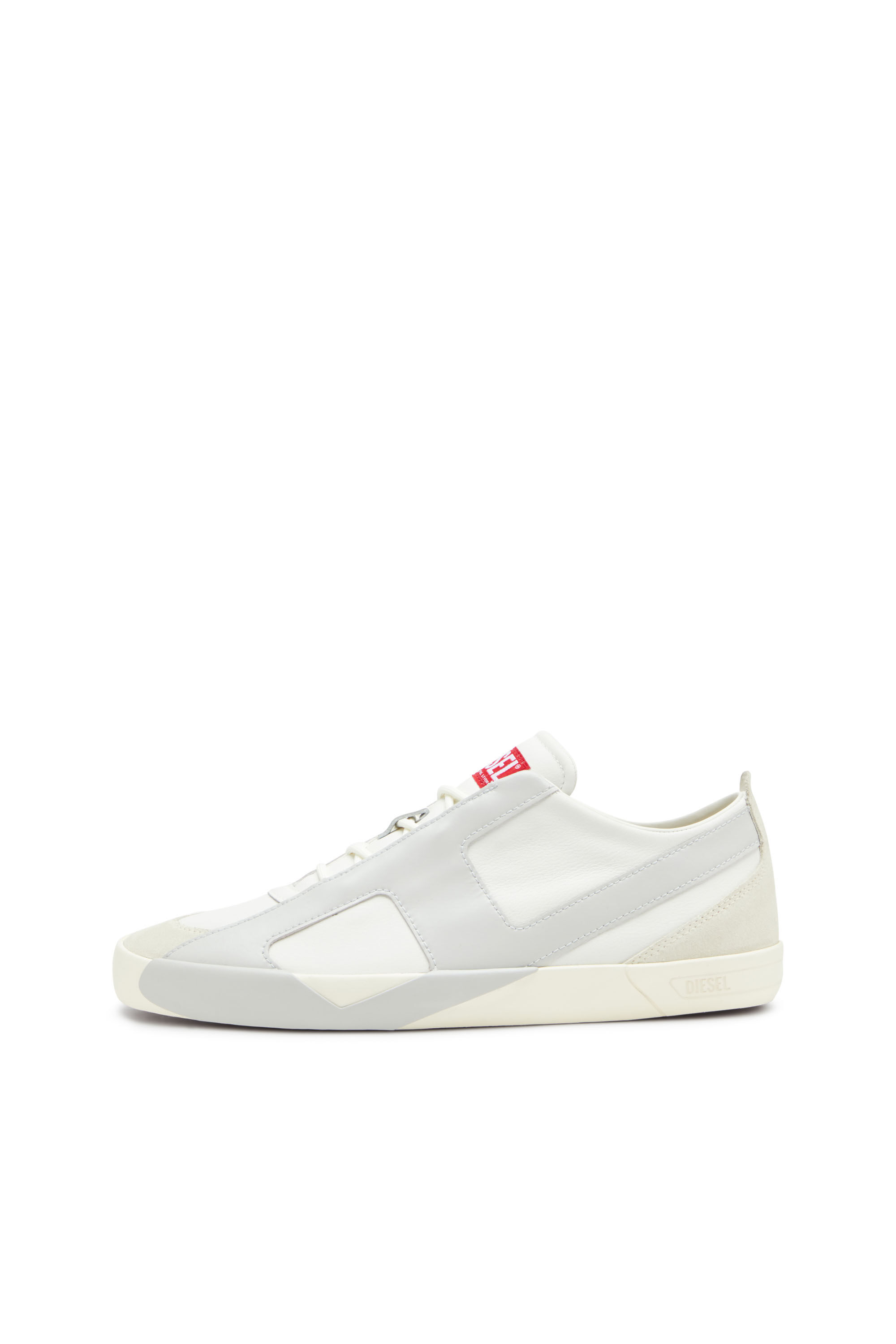 Diesel - S-SLANTE-D LOW, Male's S-Slante-D-Sneakers in suede and leather with D logo in null - 8