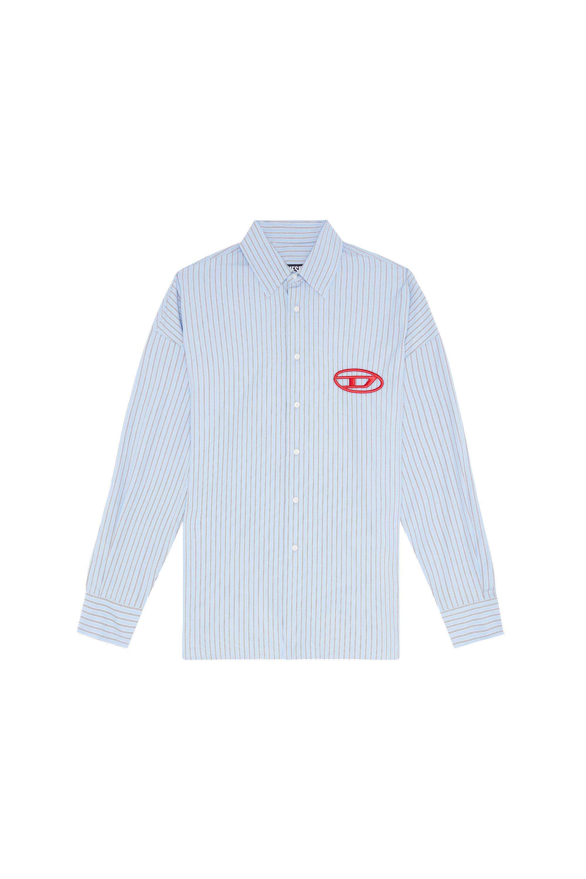 お歳暮 のし S-DOUBLY-STRIPE-NW embroidery logo with shirt Striped Man: トップス