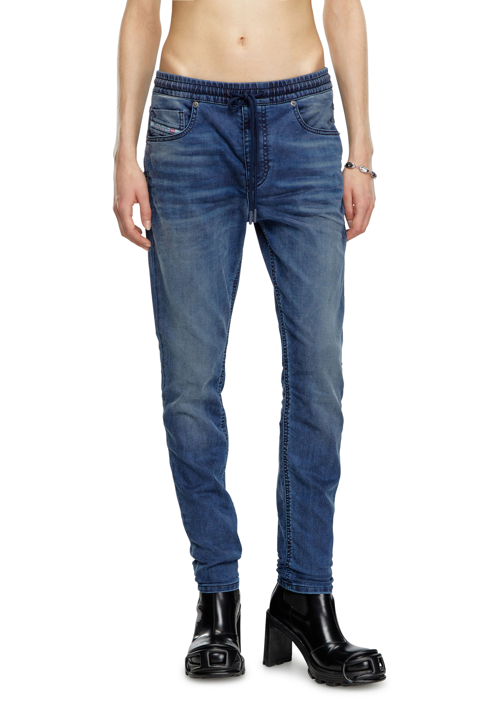 Blue jogg jeans top
