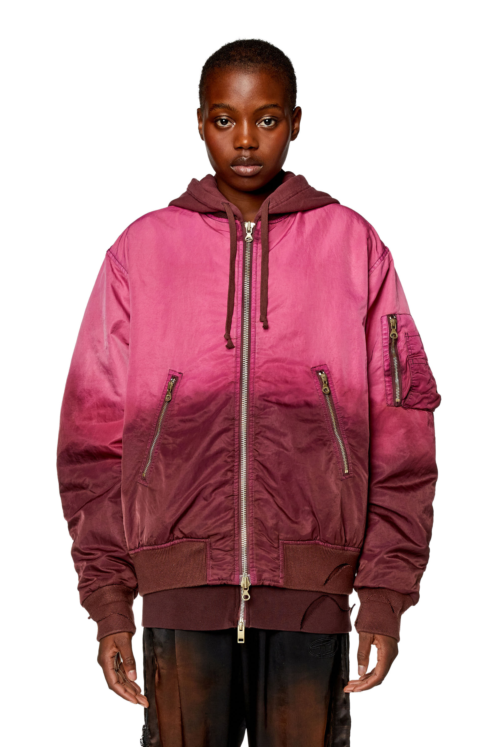 Pink sale diesel jacket