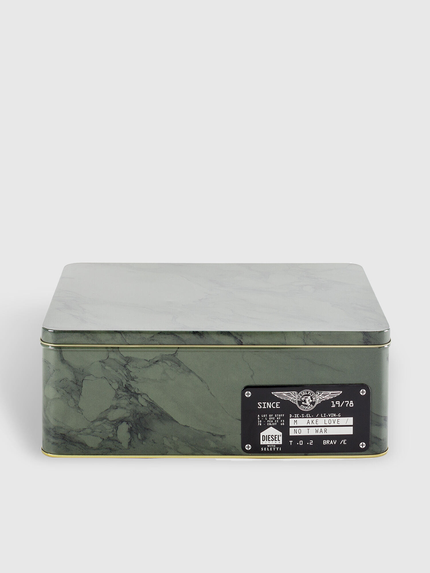 Diesel - 11101 SURVIVAL, Boîte en métal vert militaire avec couvercle Mixte in Vert - 1