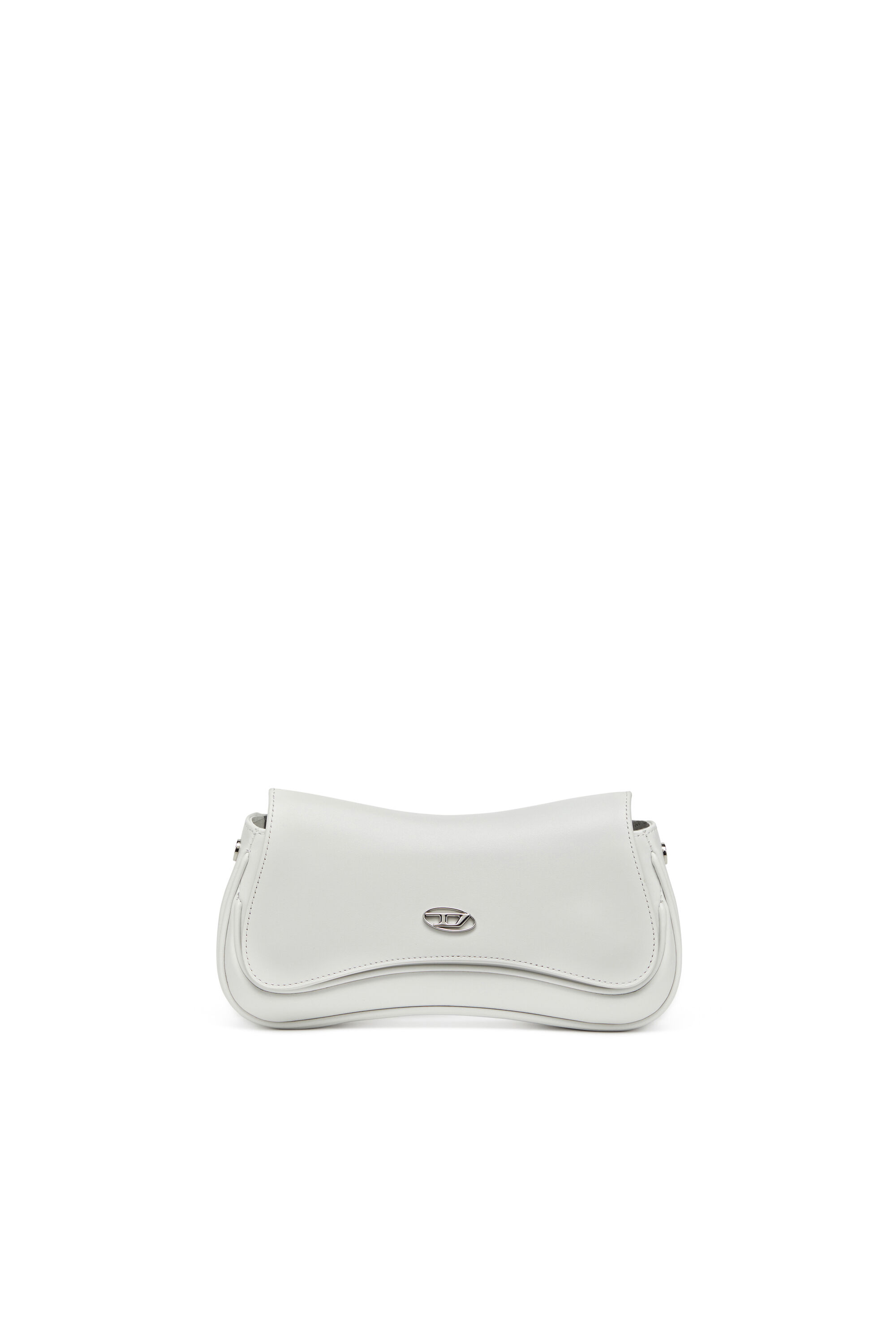Diesel - PLAY CLUTCH, Play-Sac à bandoulière en cuir semi-brillant Femme in Blanc - 1