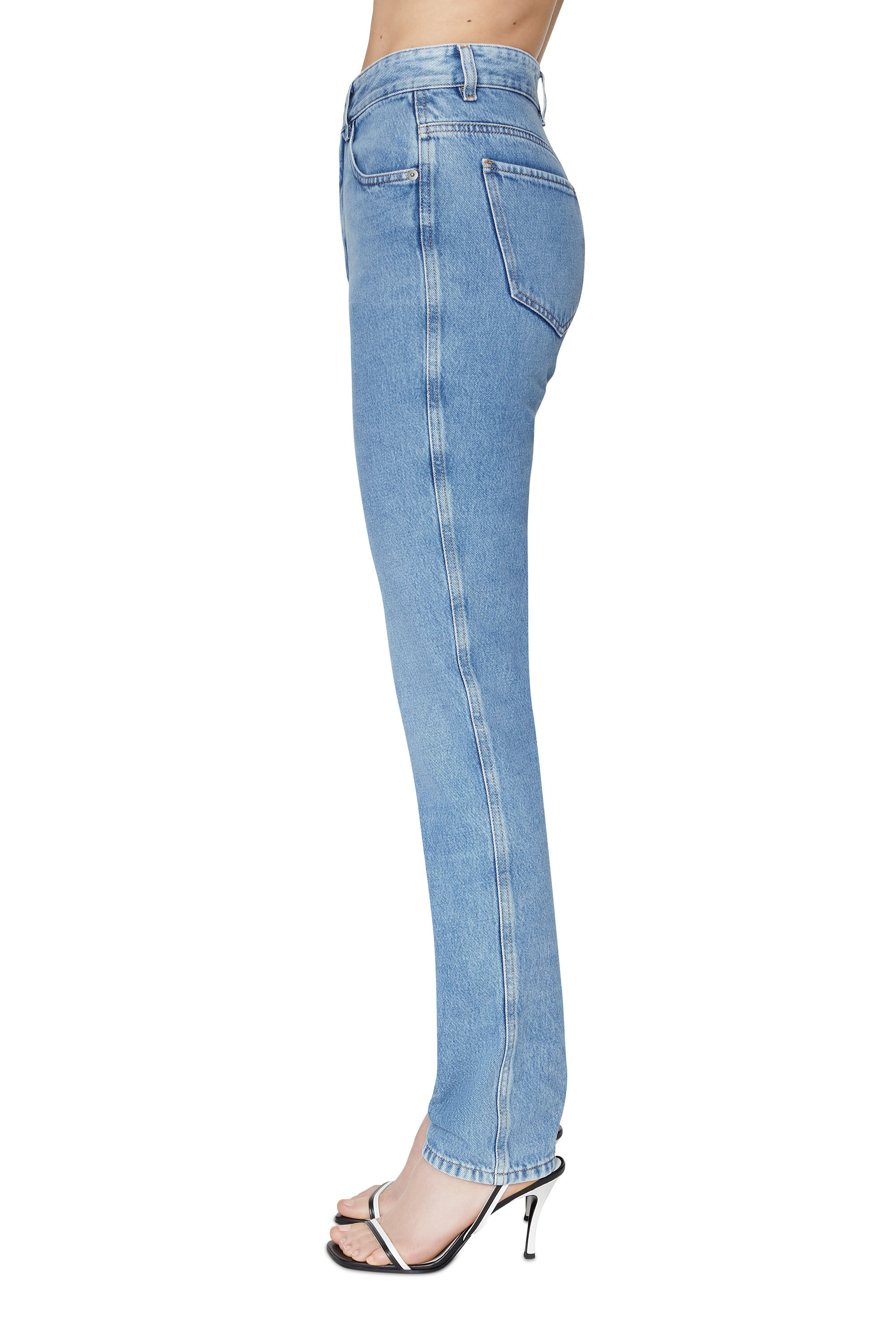 Buy DIESEL D-ESCRIPTION Flare Fit High Waist Washed Non-Stretch Sustainable  Collection Jeans, Blue Color Women