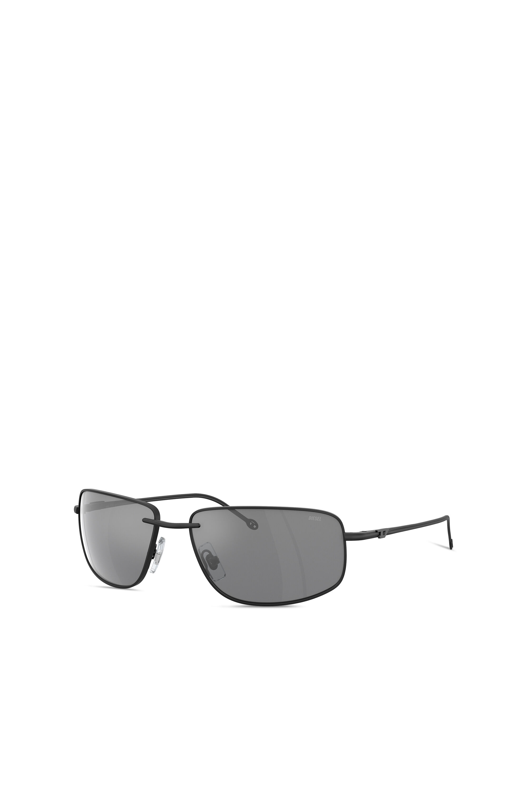 Diesel - 0DL1005, Lunettes de soleil en métal de forme Racer Mixte in Noir - 4