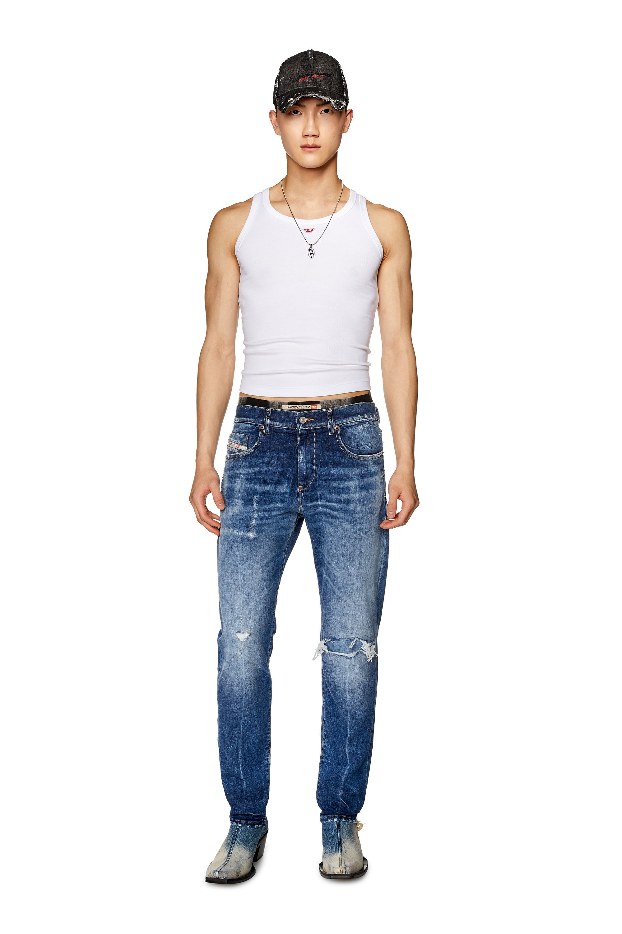 Men s Slim Jeans Medium blue Diesel 2019 D Strukt