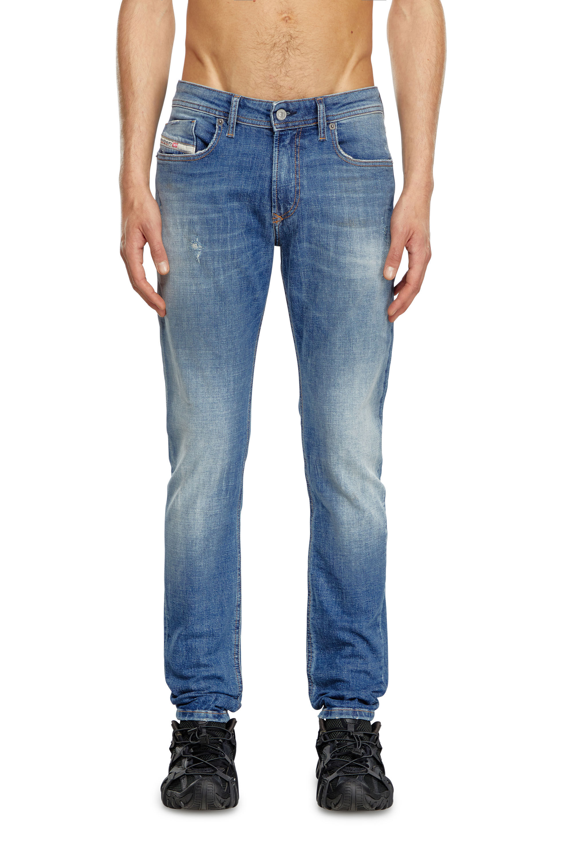 Diesel - Male Skinny Jeans 1979 Sleenker 0GRDF, Medium Blue - Image 3